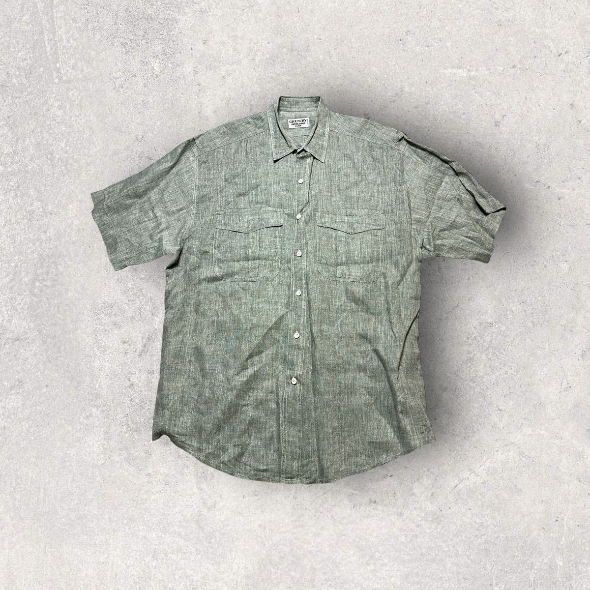 Givenchy × Vintage Vintage Givenchy Gentleman linen shirt Size US L / EU 52-54 / 3 - 1 Thumbnail
