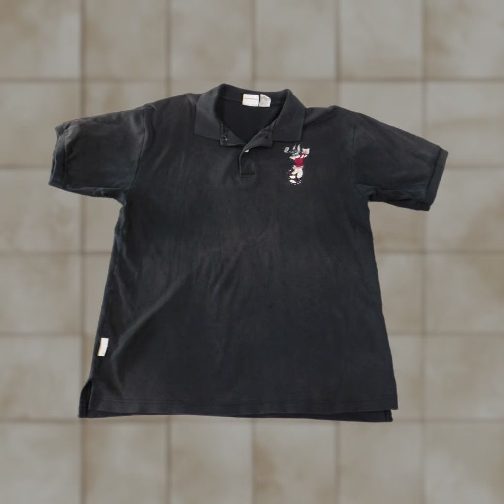 Acme Clothing VINTAGE Acme Polo Shirt Mens L Black Embroidered Bugs Bunny Golf Embroidery Solid Short Sleeve Vintage Shirt Mens CG Size US L / EU 52-54 / 3 - 1 Thumbnail