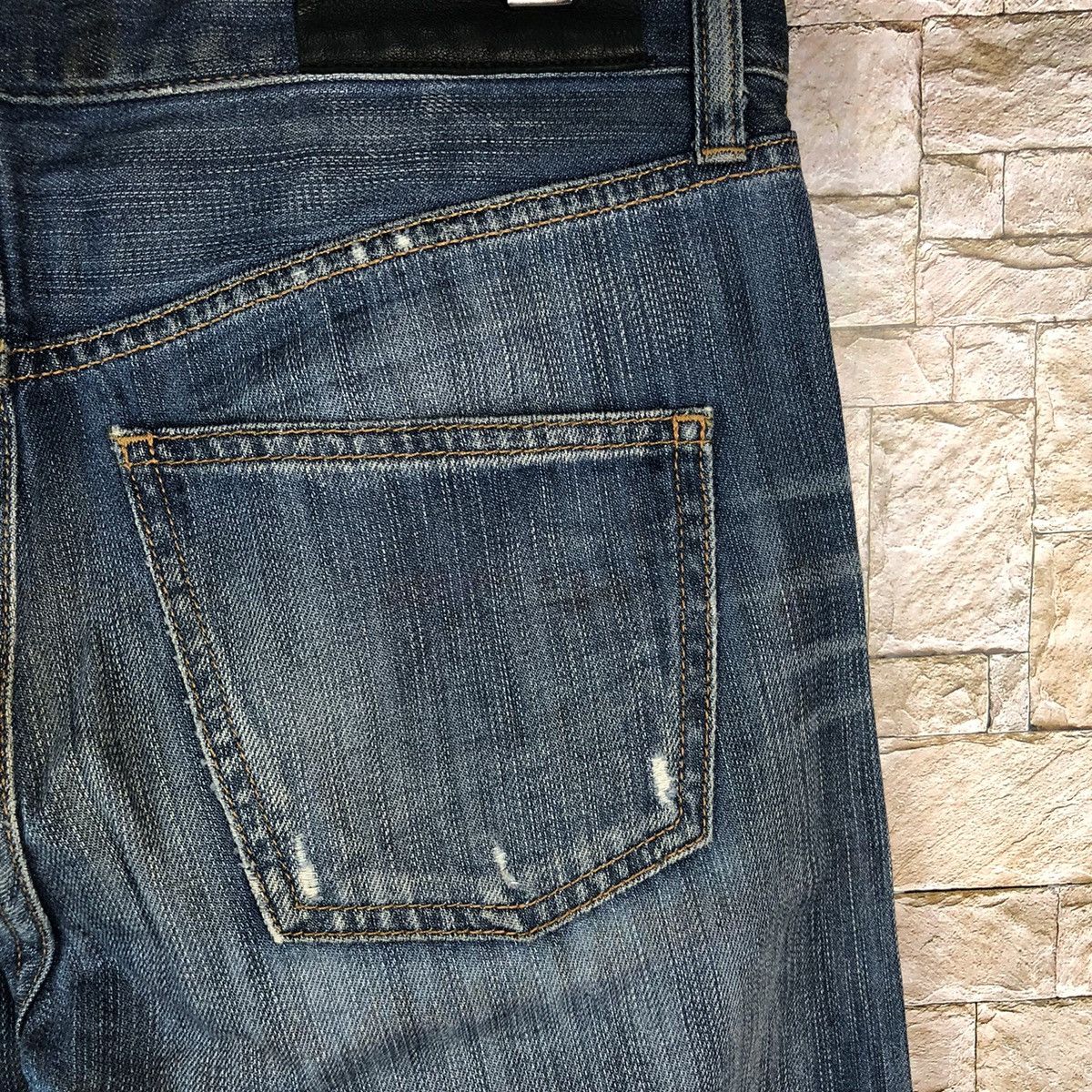 Japanese Brand Japanese Brand Blue Distressed Denim Pants #A997 Size US 28 / EU 44 - 15 Thumbnail