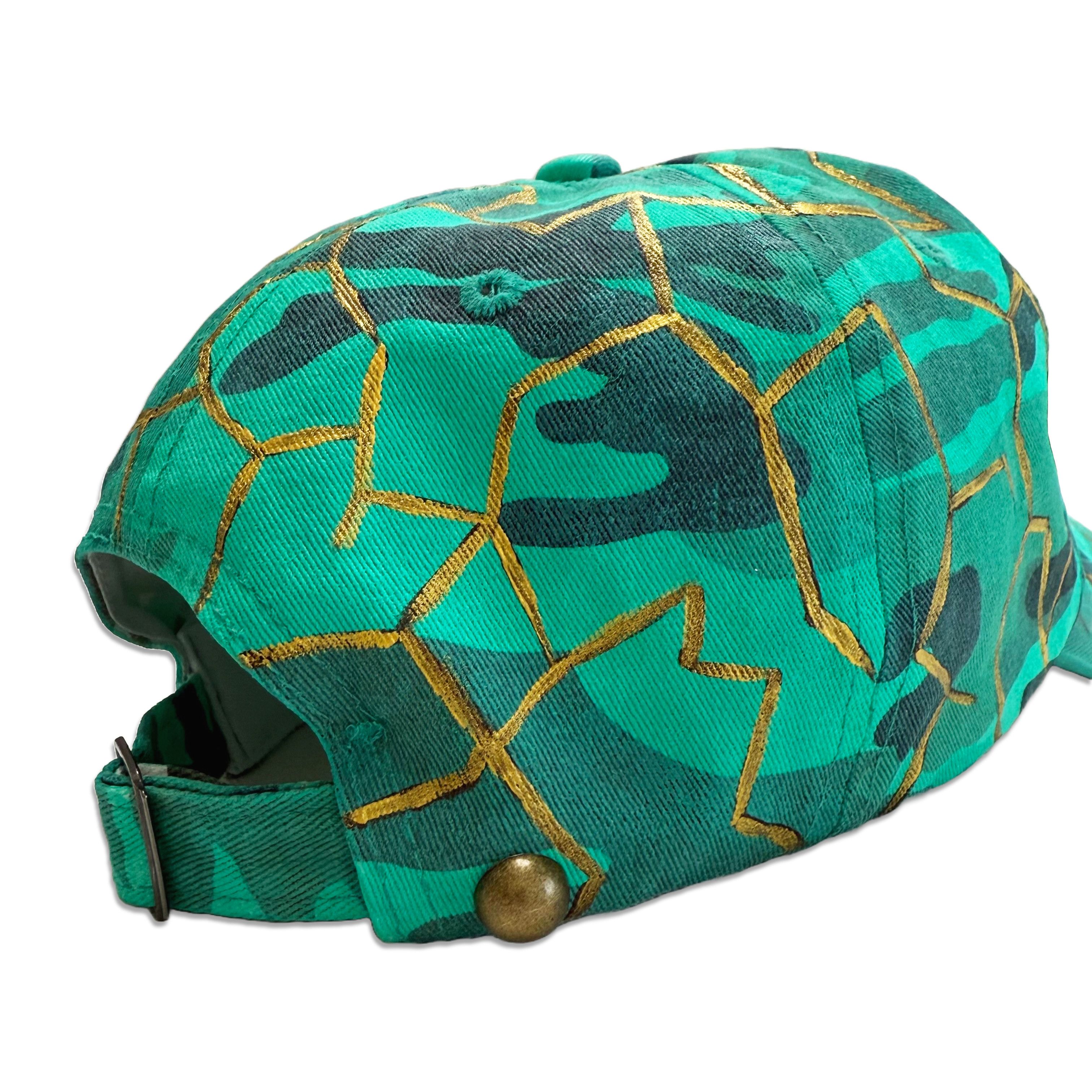 Other Suture Studios Hand Painted Kintsugi Camouflage 6-Panel Hat Size ONE SIZE - 7 Thumbnail