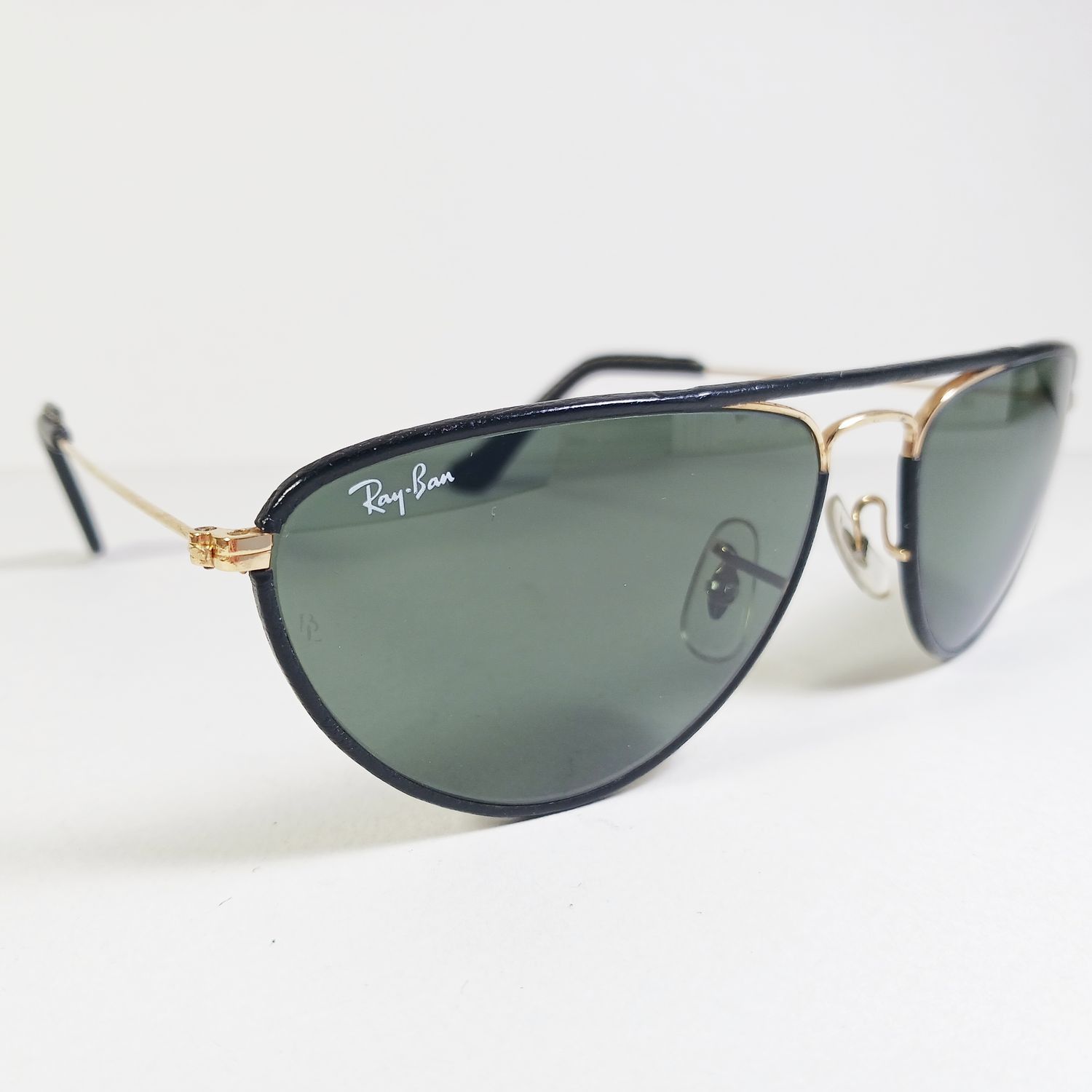 Bausch & Lomb × RayBan Ray Ban Bausch & Lomb W1565 Leathers B&L Sunglasses USA RARE Size ONE SIZE - 2 Thumbnail