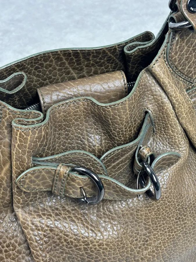 Moschino 2000s Moschino Brown Leather Shoulder Bag Size ONE SIZE - 8 Thumbnail