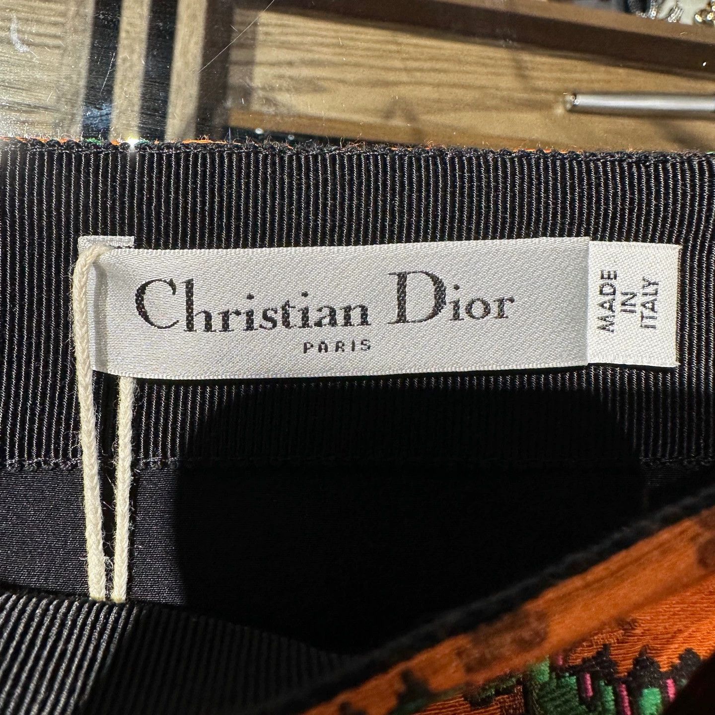 Christian Dior Monsieur Dior Dino All-Over Print Tie-Waist Skirt Size 25" / US 0 / IT 36 - 3 Thumbnail