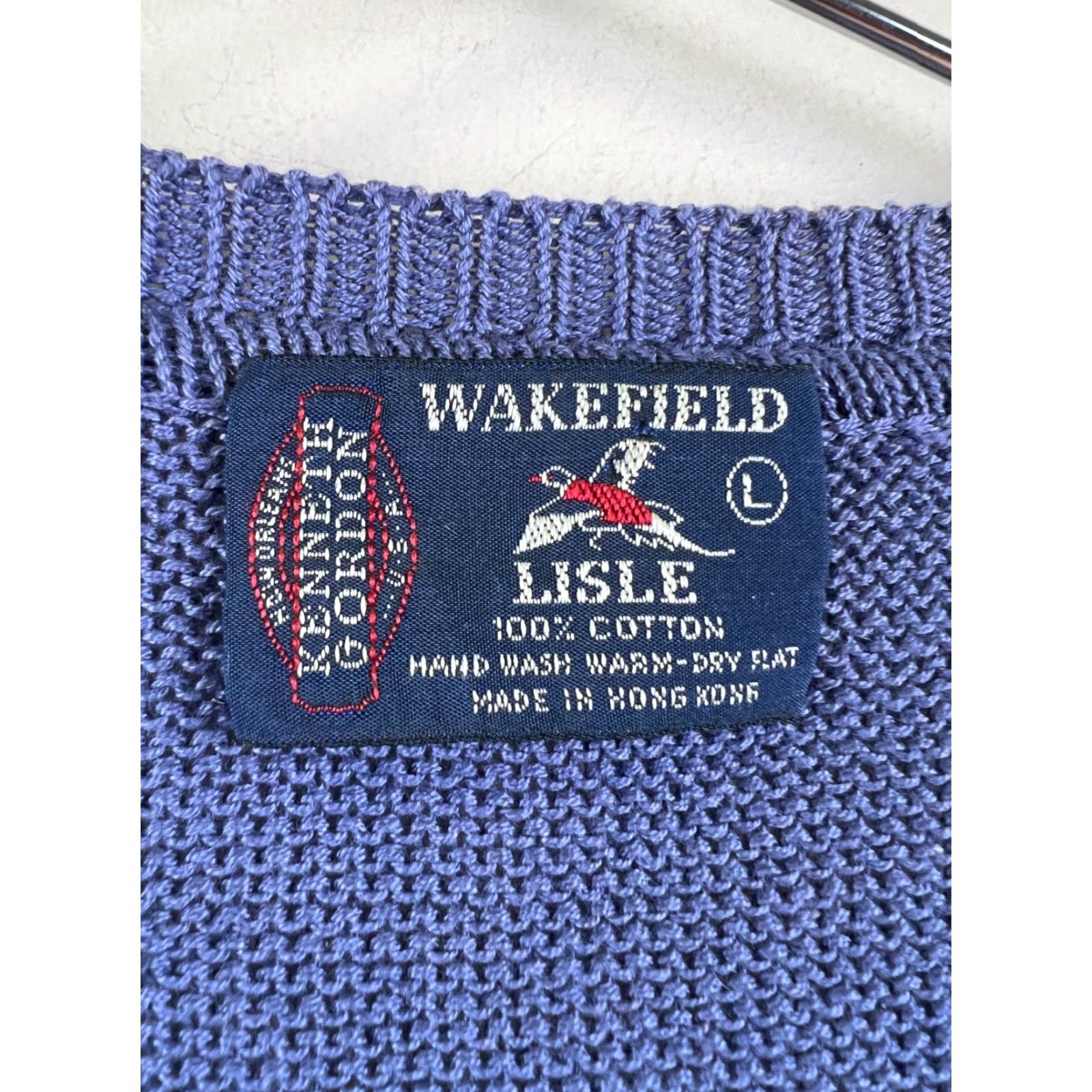 Nautica VINTAGE Wakefield Sweater Vest Blue Sailboat Embroidery L Men’s Knack Kennth Gordon 80s Nautical Beige Green USA Size US L / EU 52-54 / 3 - 3 Thumbnail
