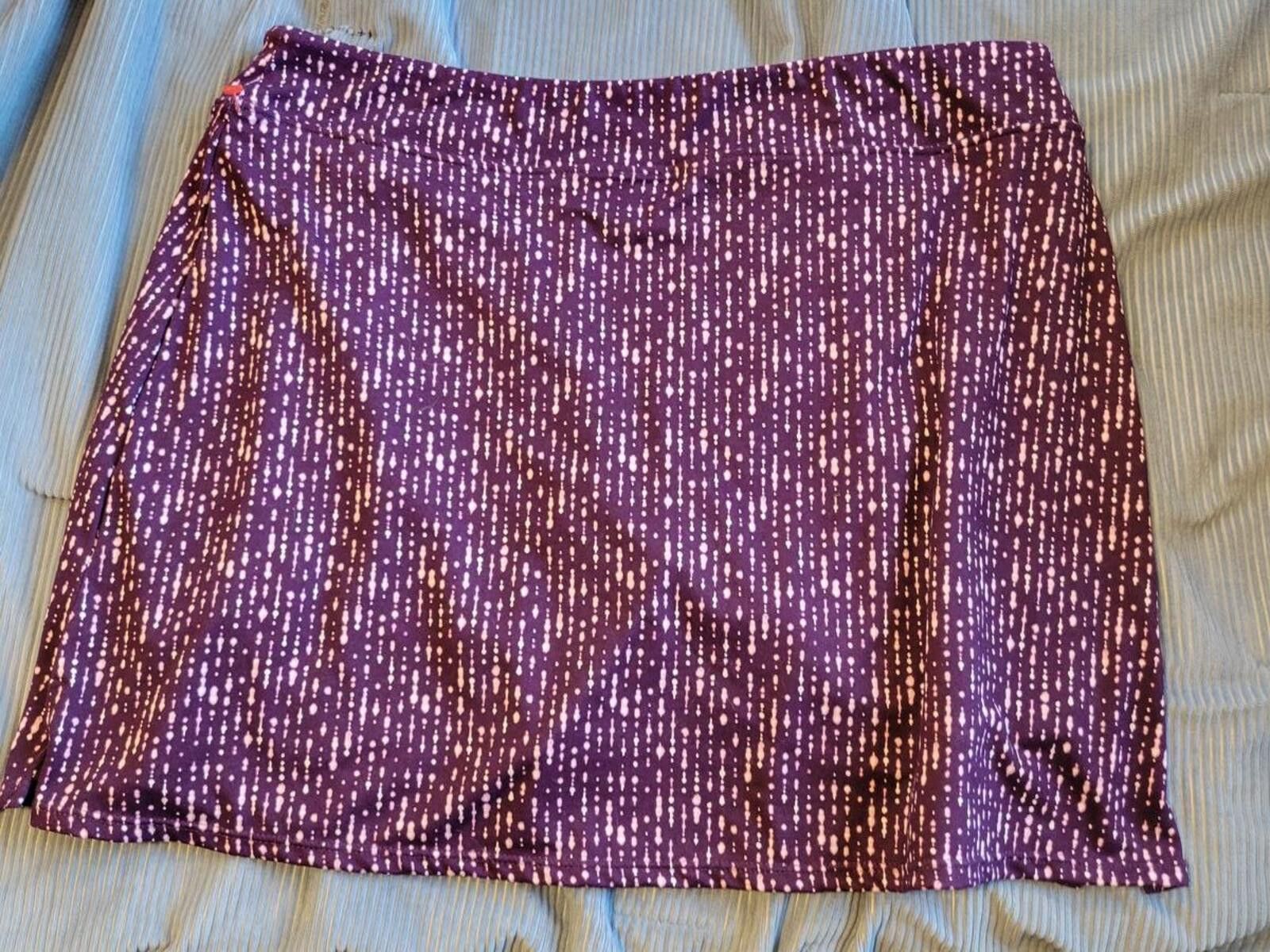 Other Tranquility Skorts Purple and Lavender Patterned Athletic Size 36" / US 14 / IT 50 - 2 Thumbnail
