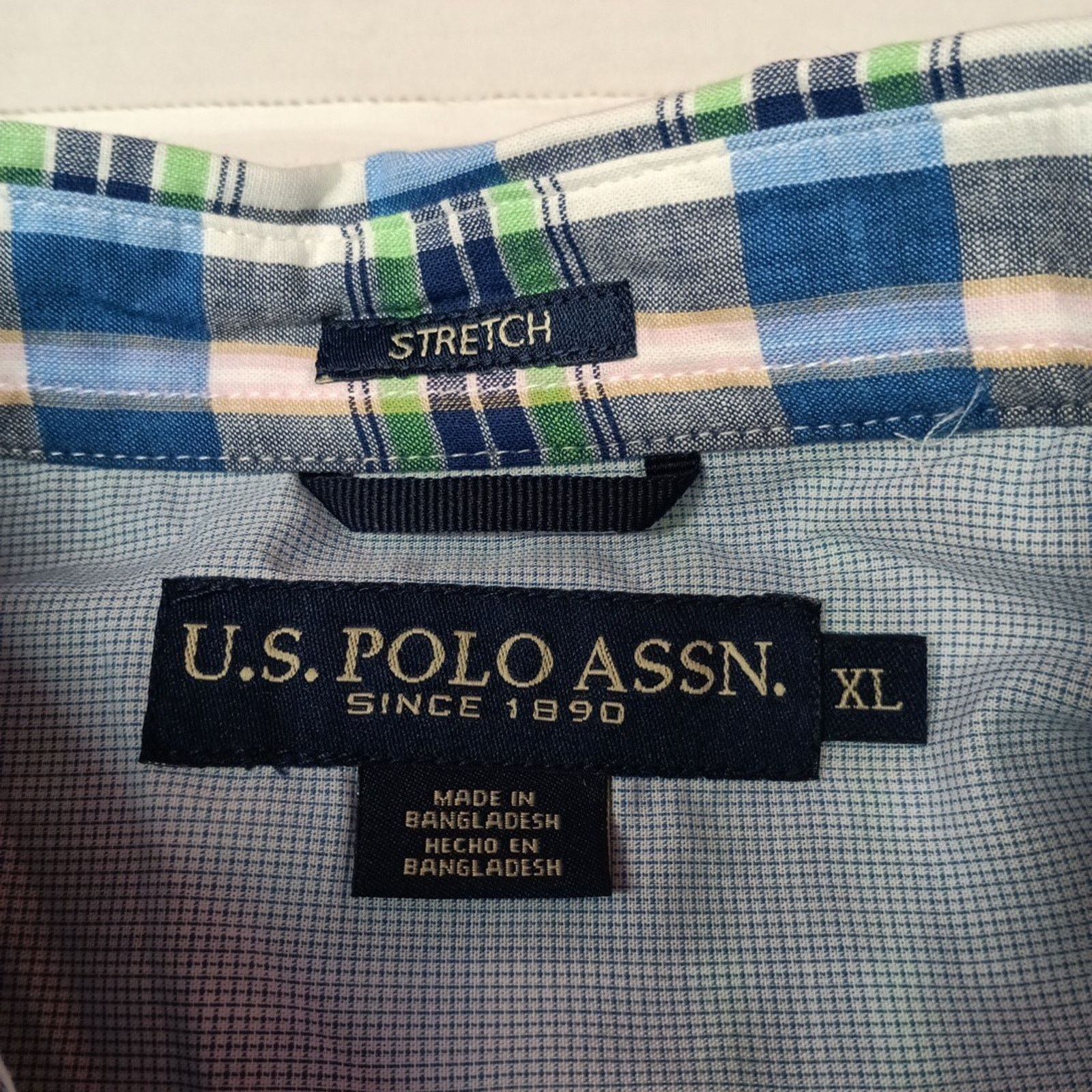 U.S. Polo Assn. U.S. Polo Assn. Button Woven Shirt Men's XL Multicolor Plaid Size US XL / EU 56 / 4 - 4 Thumbnail