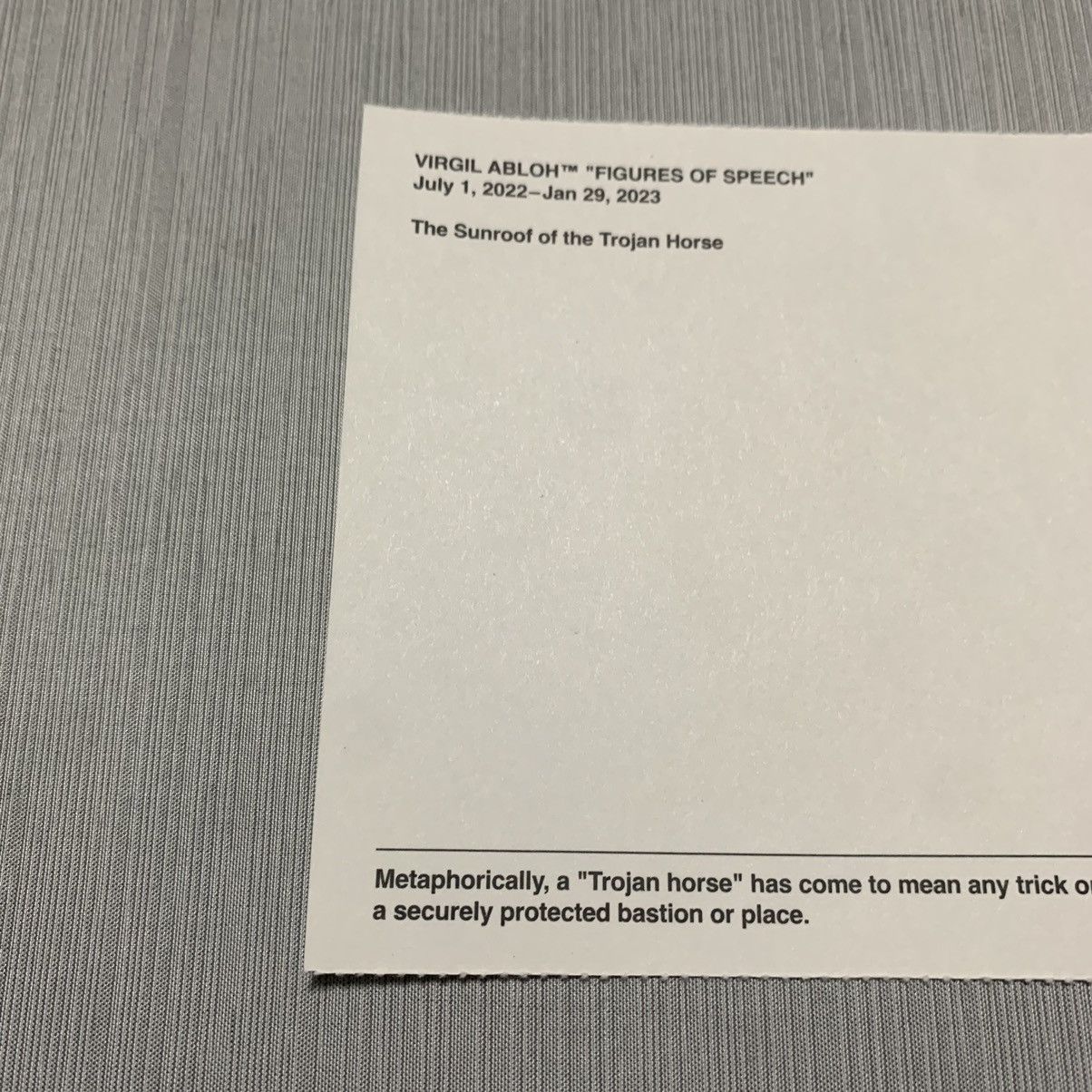 Virgil Abloh Virgil Abloh Postcard “European Art School” Size ONE SIZE - 7 Thumbnail