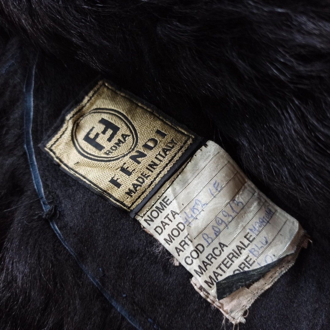 Fendi 🙀SUPER RARE FENDI ARCHIVE COAT FUR KIMONO LONG JACKET Size US L / EU 52-54 / 3 - 6 Thumbnail