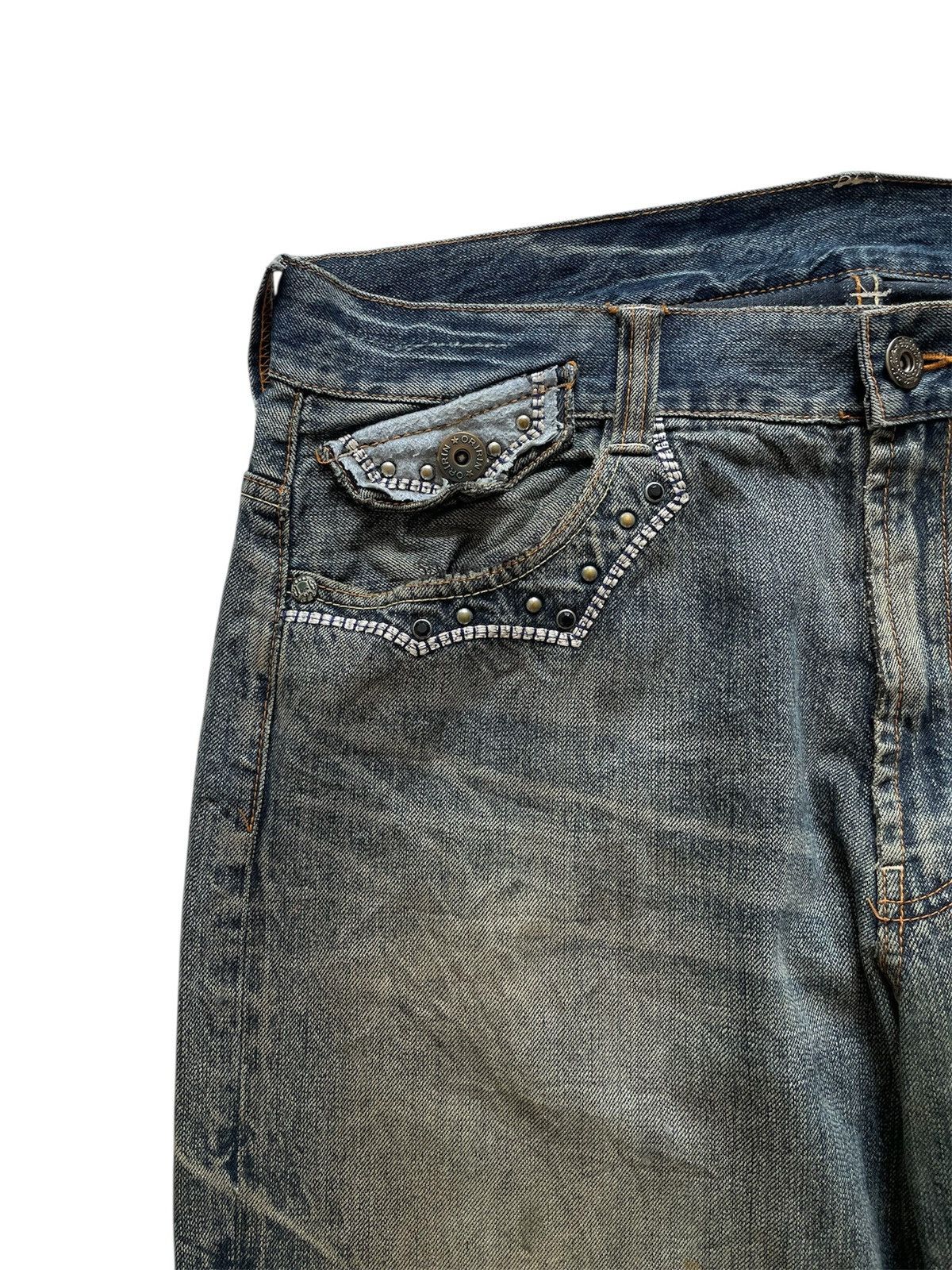 Japanese Brand × Vintage OFFER!!Vintage Rare Design Japanese Brand Baggy Jeans Size US 36 / EU 52 - 5 Thumbnail