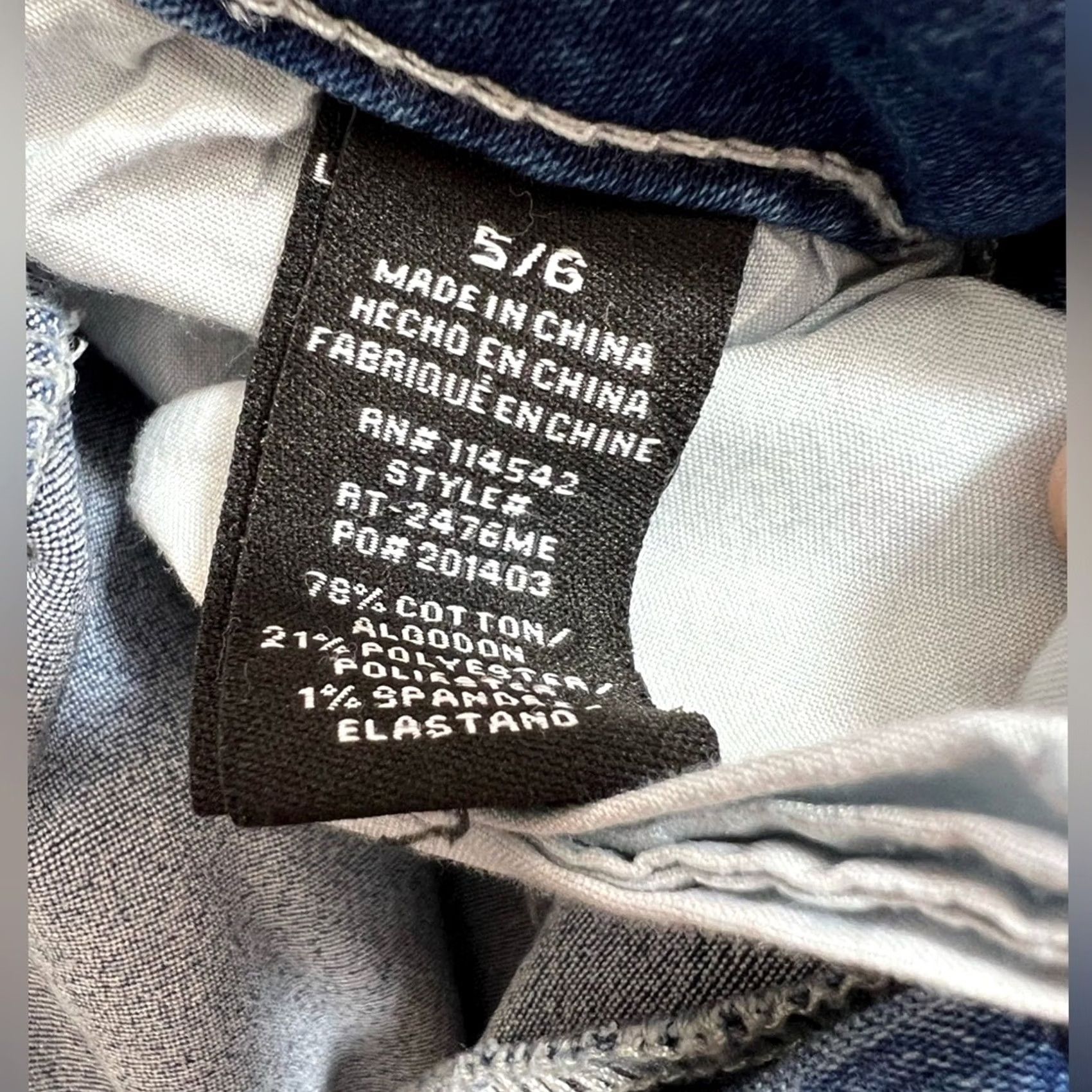 Vintage Dollhouse Jeans Straight 6 Regular Blue Dark Wash SZ 5/6 Stretch Women's Boys Girls Mens? Size 28" / US 6 / IT 42 - 7 Thumbnail