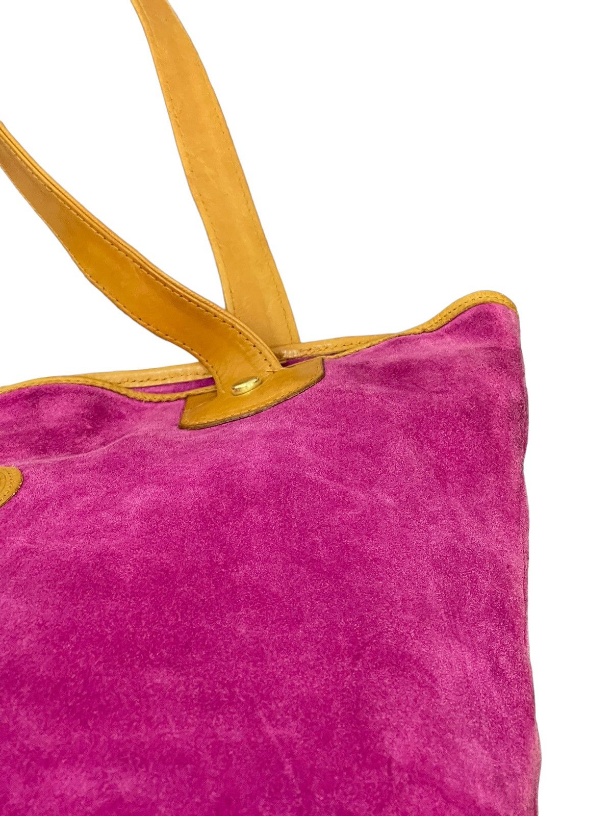 Japanese Brand Full Leather Suede LCalo Italy Shoulder Bag 2🟩 Size ONE SIZE - 8 Thumbnail
