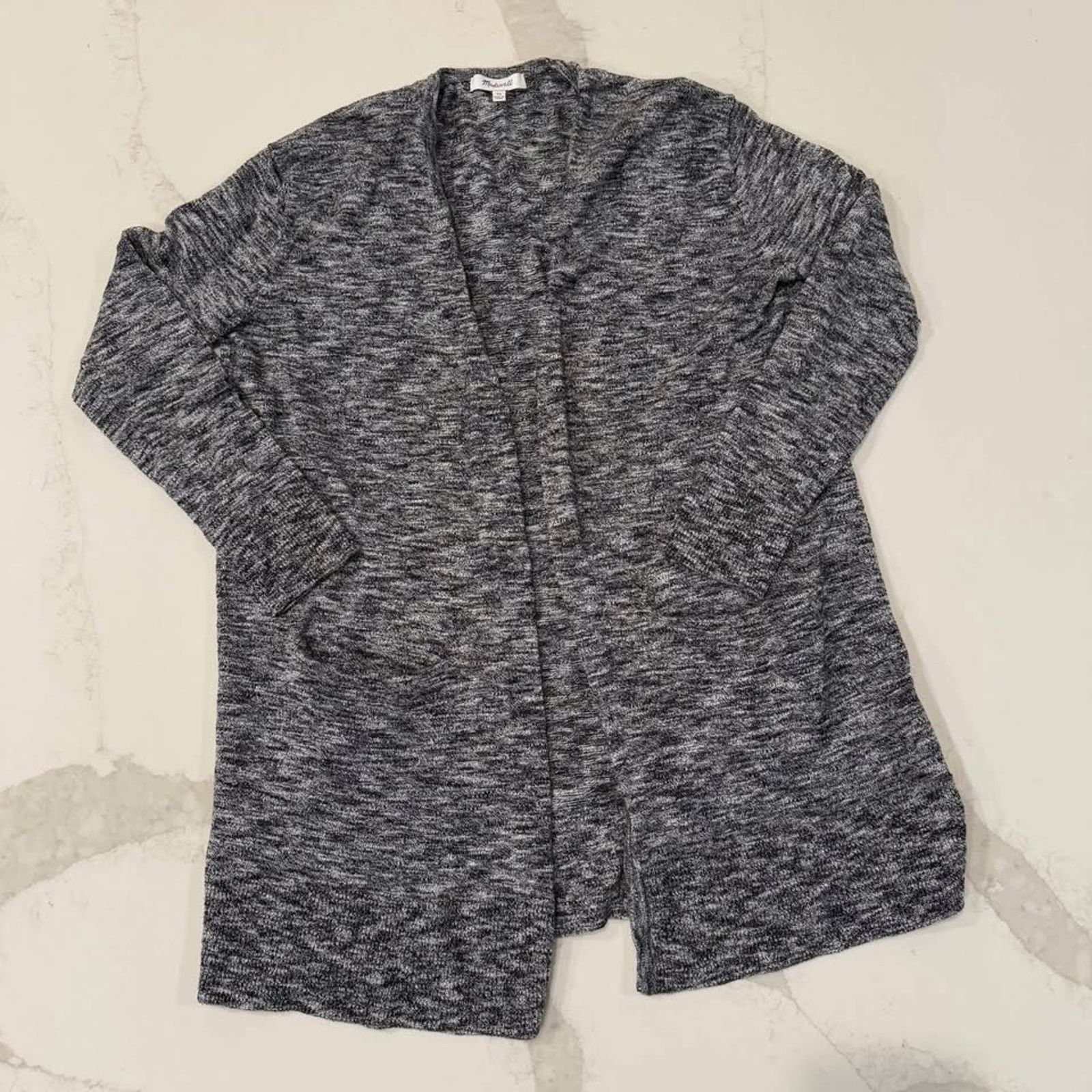 Madewell Madewell Women Open Ryder Cardigan Sweater Gray Knit Size XS Size XS / US 0-2 / IT 36-38 - 1 Thumbnail