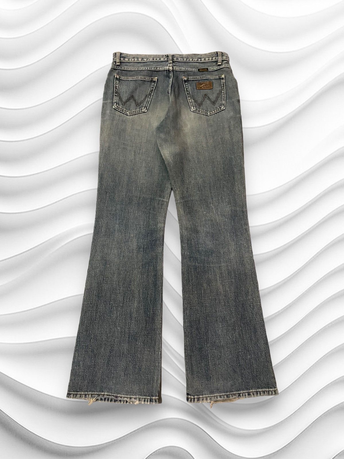 If Six Was Nine Vintage Wrangler Western Denim Flared Jeans Size US 30 / EU 46 - 5 Thumbnail