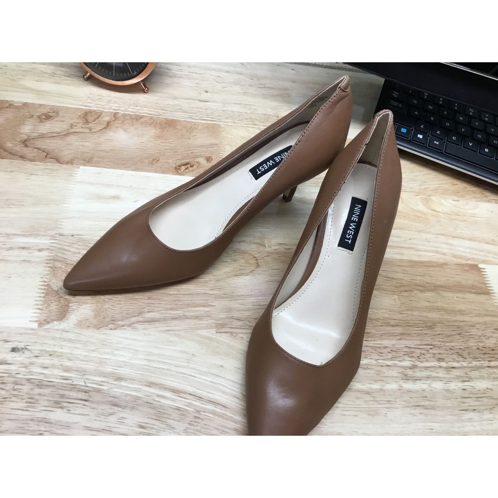 Nine West Nine West Arlene Women's 5 Brown Slip-On Classic Pumps Size US 5 / IT 35 - 4 Thumbnail