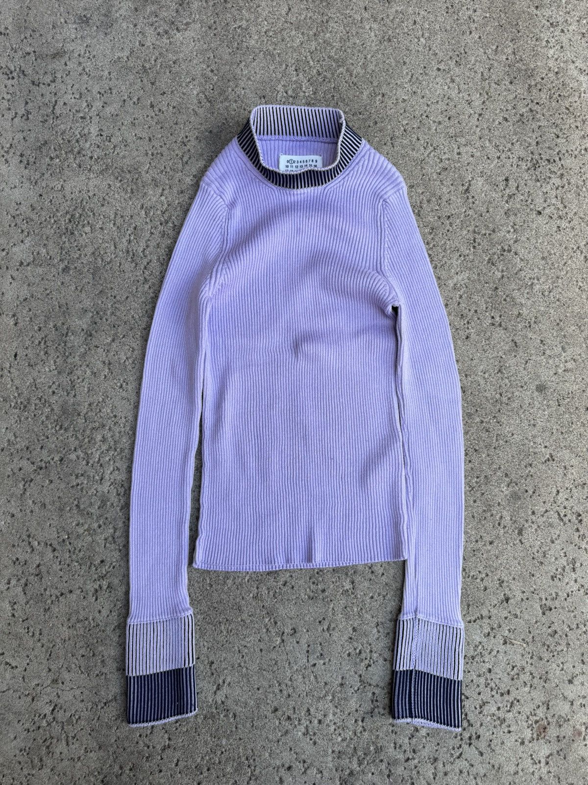 image of Maison Margiela Women’S Scrunch Sweater in Lavender, Women's (Size Small)