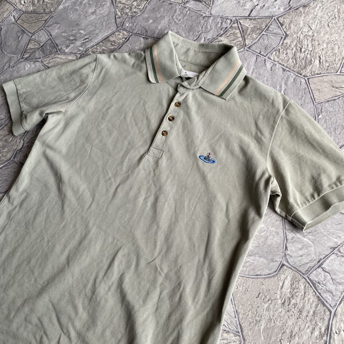 Vivienne Westwood Vivienne Westwood Polo T-Shirt Orb Logo Luxury Size US L / EU 52-54 / 3 - 2 Thumbnail