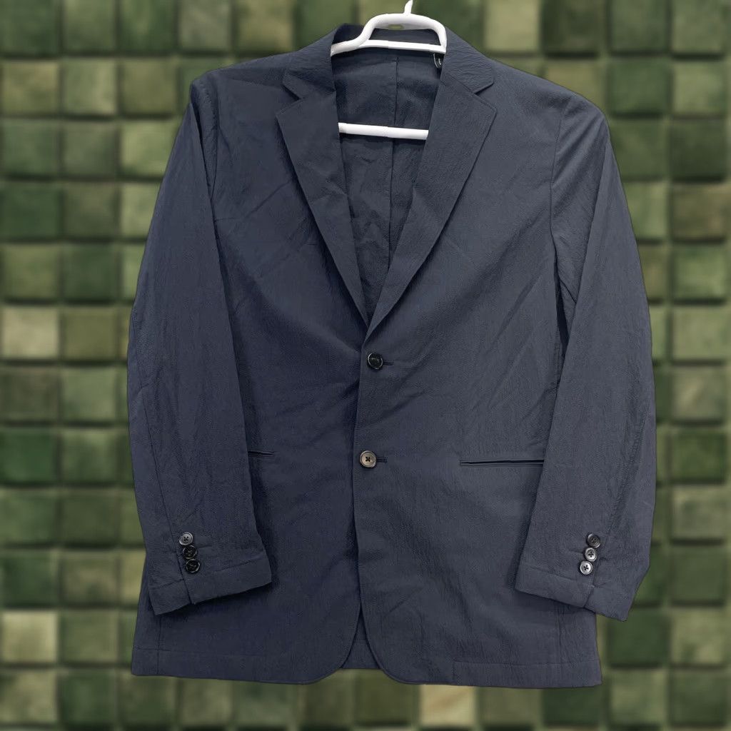 Theory Theory blazer Mens size 38 Casual Clinton Navy Sport Coat Jacket seersucker Size 38R - 1 Thumbnail