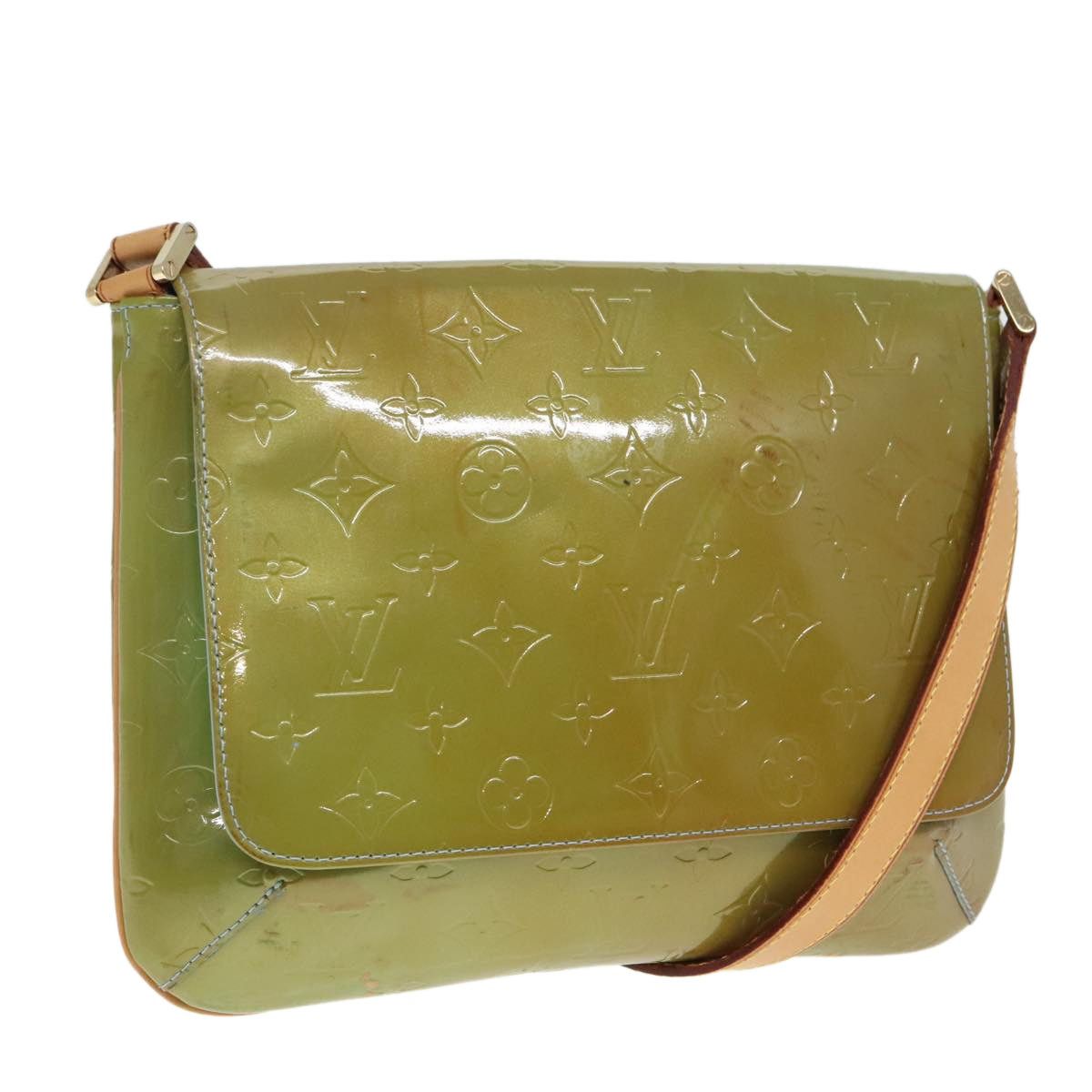 Louis Vuitton LOUIS VUITTON Monogram Vernis Thompson Street Bag Baby Blue Size ONE SIZE - 1 Thumbnail