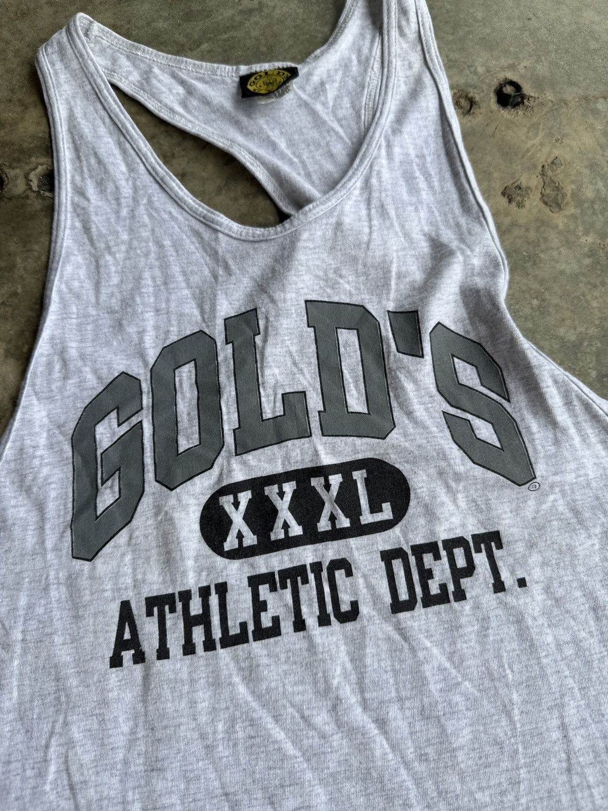 Vintage RARE* VINTAGE 90s XXXL ATHLETIC GOLD’S GYM TANK BODYBUILDING Size US L / EU 52-54 / 3 - 2 Thumbnail