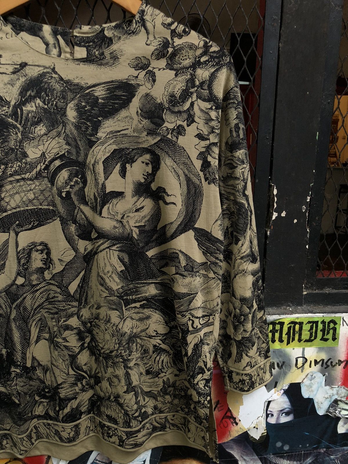 Japanese Brand JAPANESE GRISGRES MESH TOP FULL PRINT TATTO PUNK STYLE Size L / US 10 / IT 46 - 2 Thumbnail