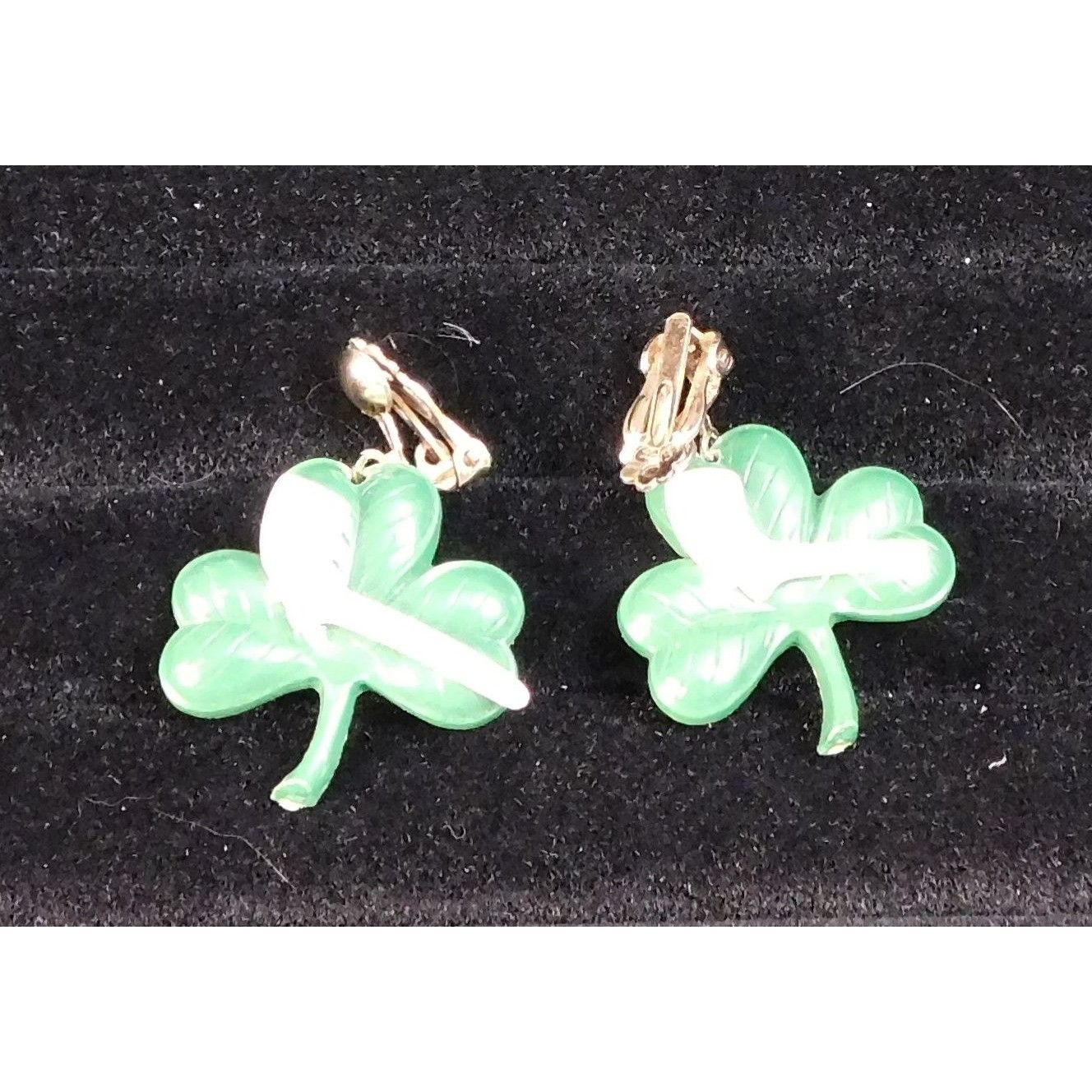 Other Vintage Shamrock Saint Patrick's Day Clip On Earrings Size ONE SIZE - 4 Thumbnail