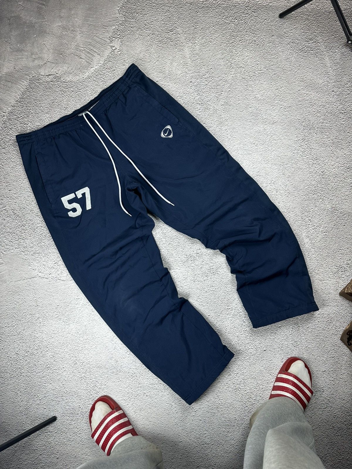 Nike Vintage Nike Nylon Track Pants Drill Y2K Style Baggy Size US 34 / EU 50 - 1 Thumbnail