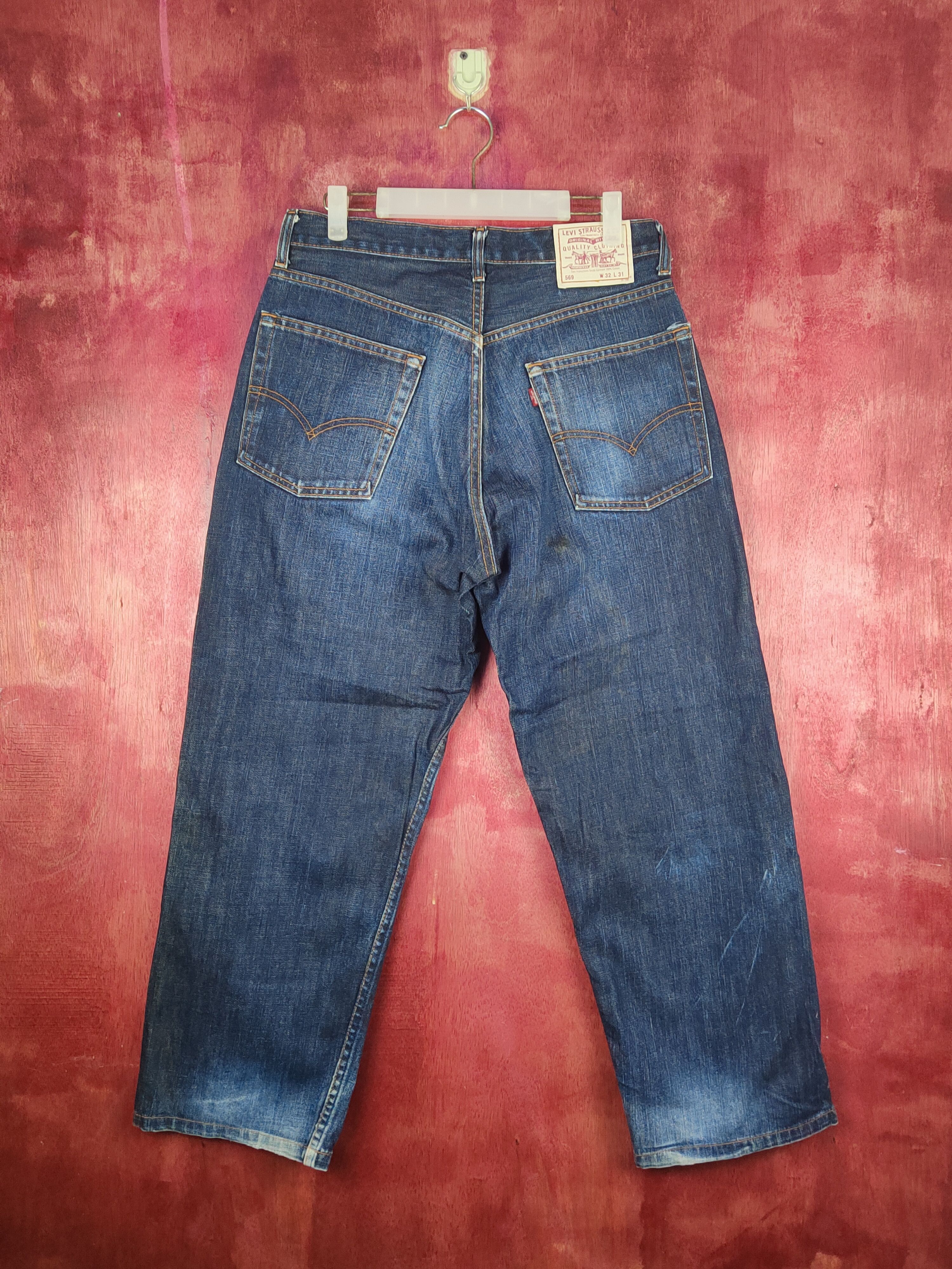 Levi's Levi's Dark Blue Distressed Ripped Jeans #S1882 Size US 31 - 7 Thumbnail