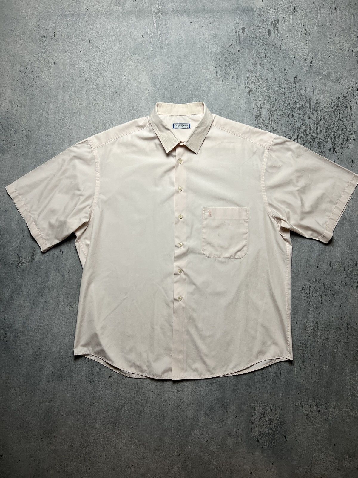 Yves Saint Laurent YSL Shirt Cotton Yves Saint Laurent Summer Shirtsleeve 90s Size US XXL / EU 58 / 5 - 2 Thumbnail