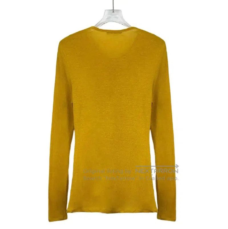 Balmain Balmain Yellow Wool Pullover Sweater for Women . Size XXS / US 00 / IT 34 - 2 Thumbnail