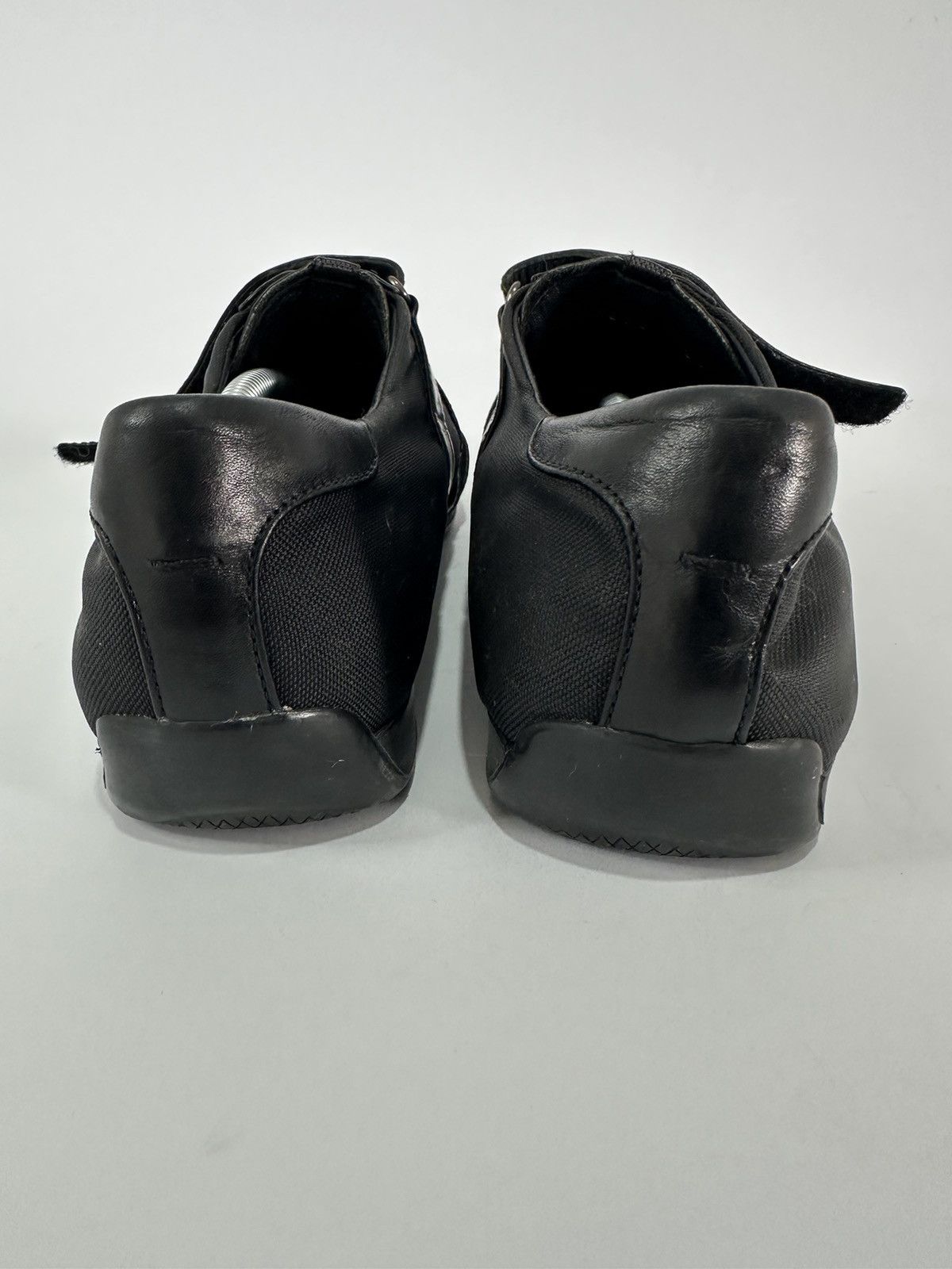 Prada 💗Prada Black Canvas💗 Leather Sneakers Size 38 Size US 8 / IT 38 - 4 Thumbnail