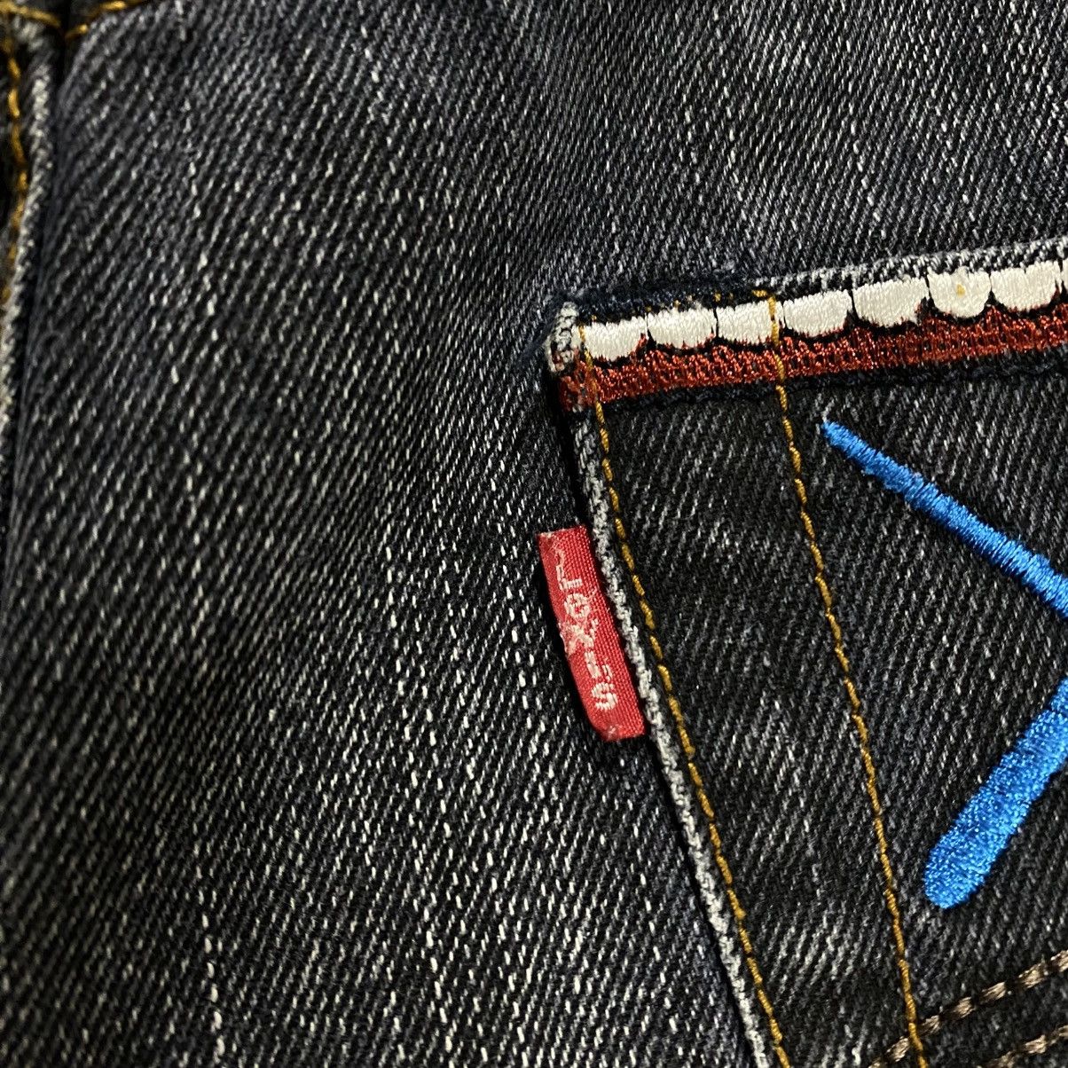 ARCHIVE LEVIS X KAWS X ORIGINALFAKE DENIM PANTS SIZE 30