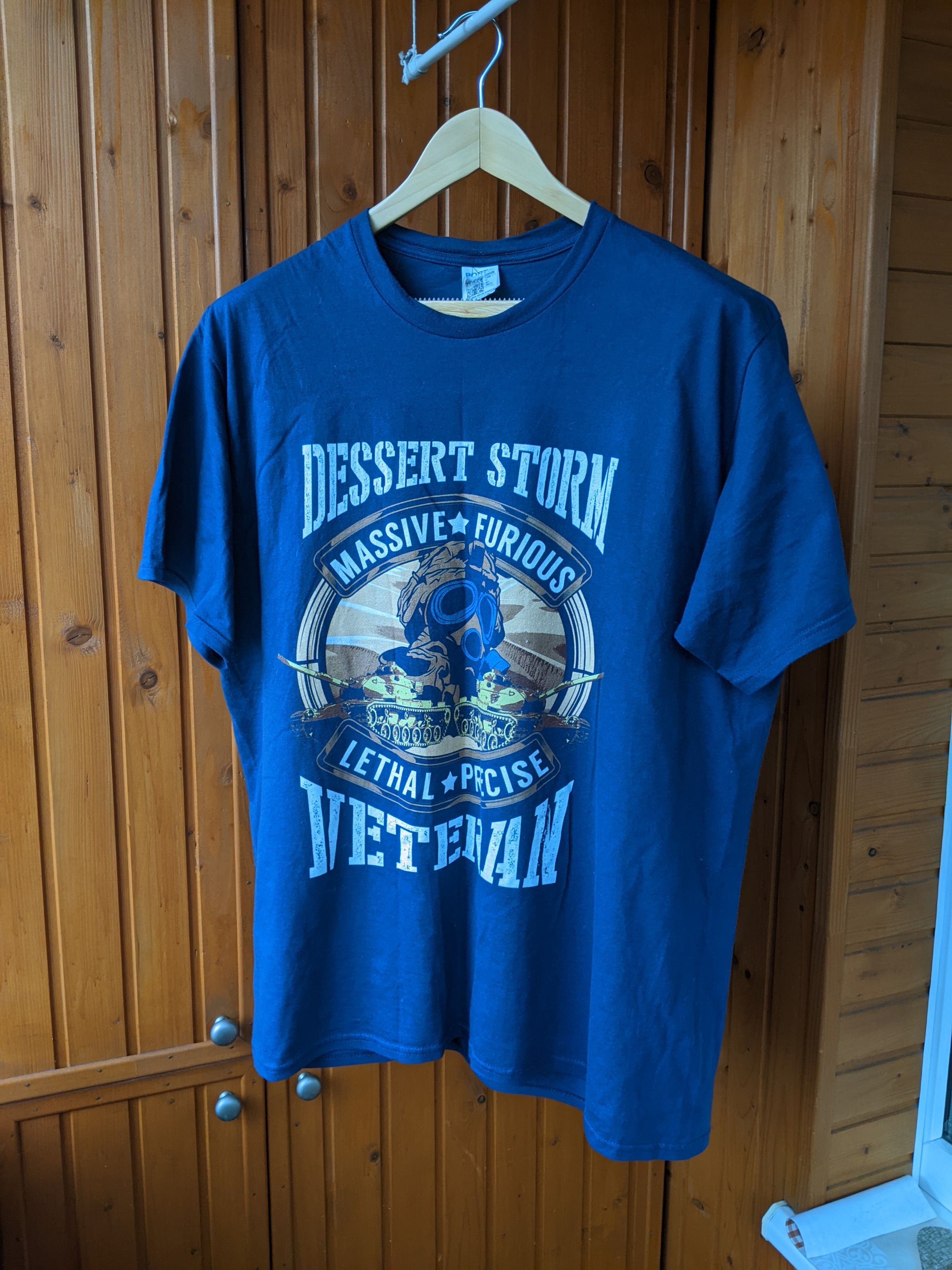 Band Tees × Vintage Desert Storm Cotton Tshirt Port Company Gildan XL Vintage Size US XL / EU 56 / 4 - 3 Thumbnail
