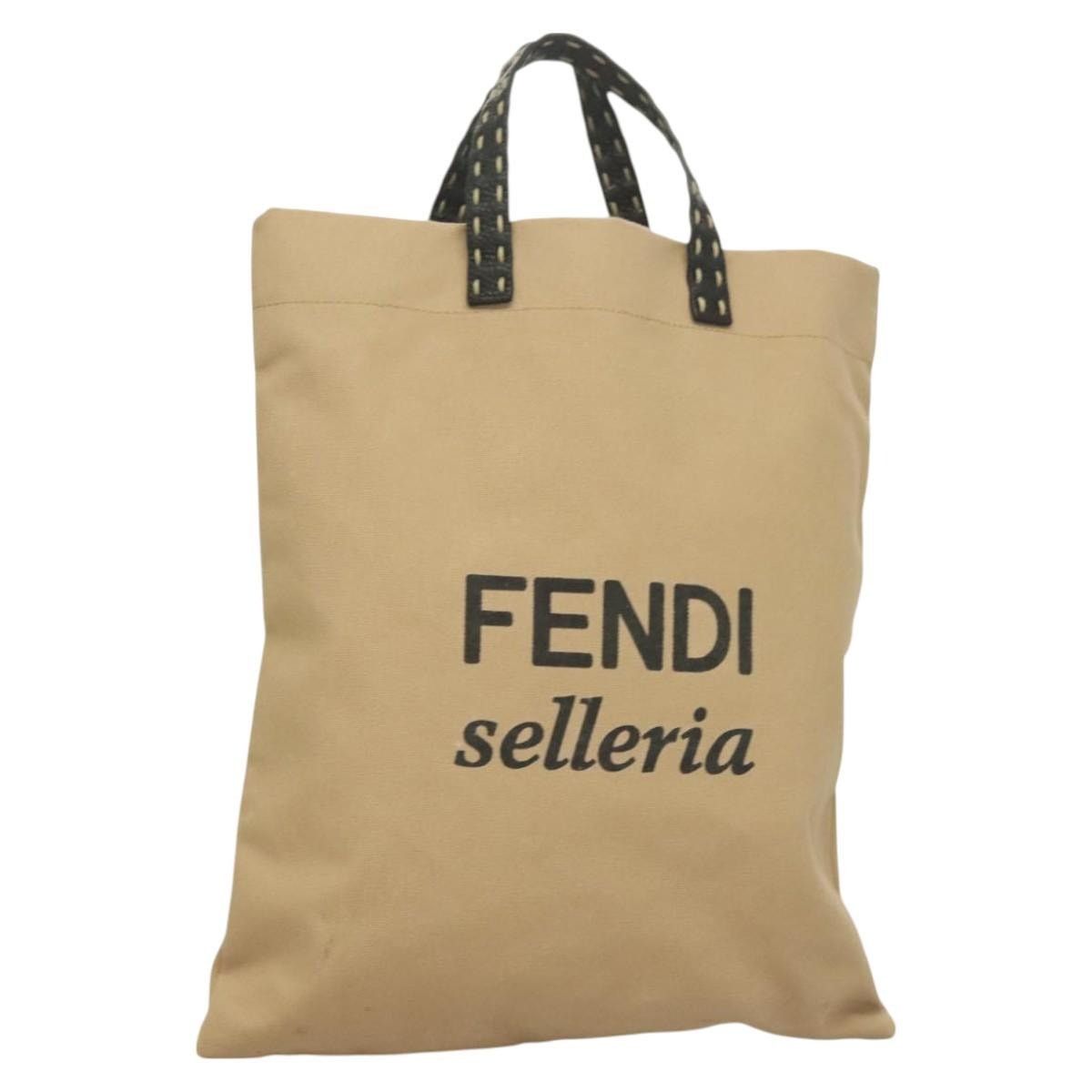 Fendi FENDI Celeria Hand Bag Canvas Beige Size ONE SIZE - 1 Thumbnail