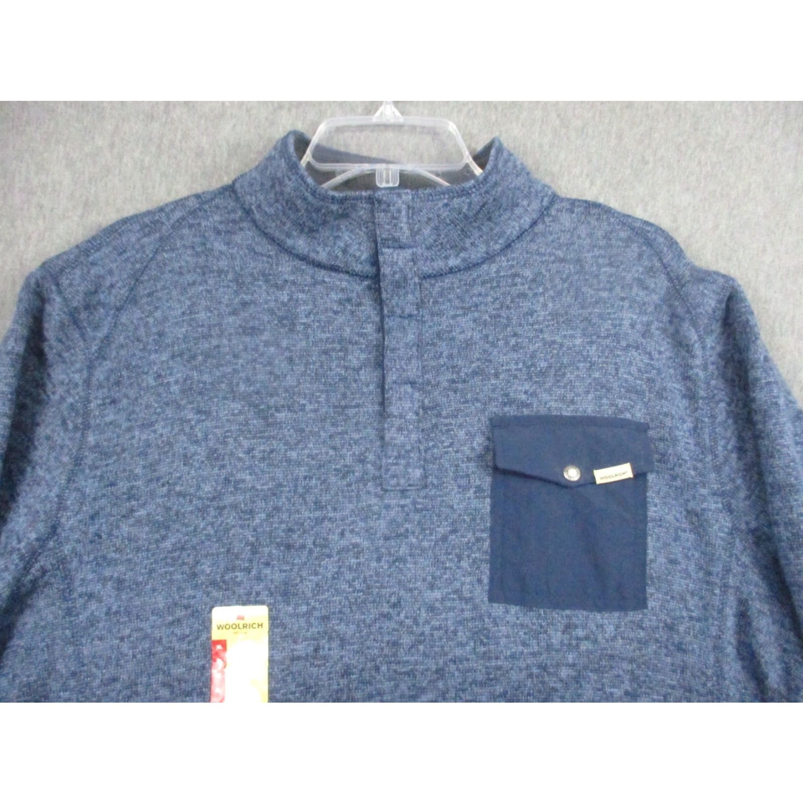 Vintage VINTAGE Woolrich Pullover XL Men's Heather Blue Fleece Lined NWT Size US XL / EU 56 / 4 - 4 Thumbnail