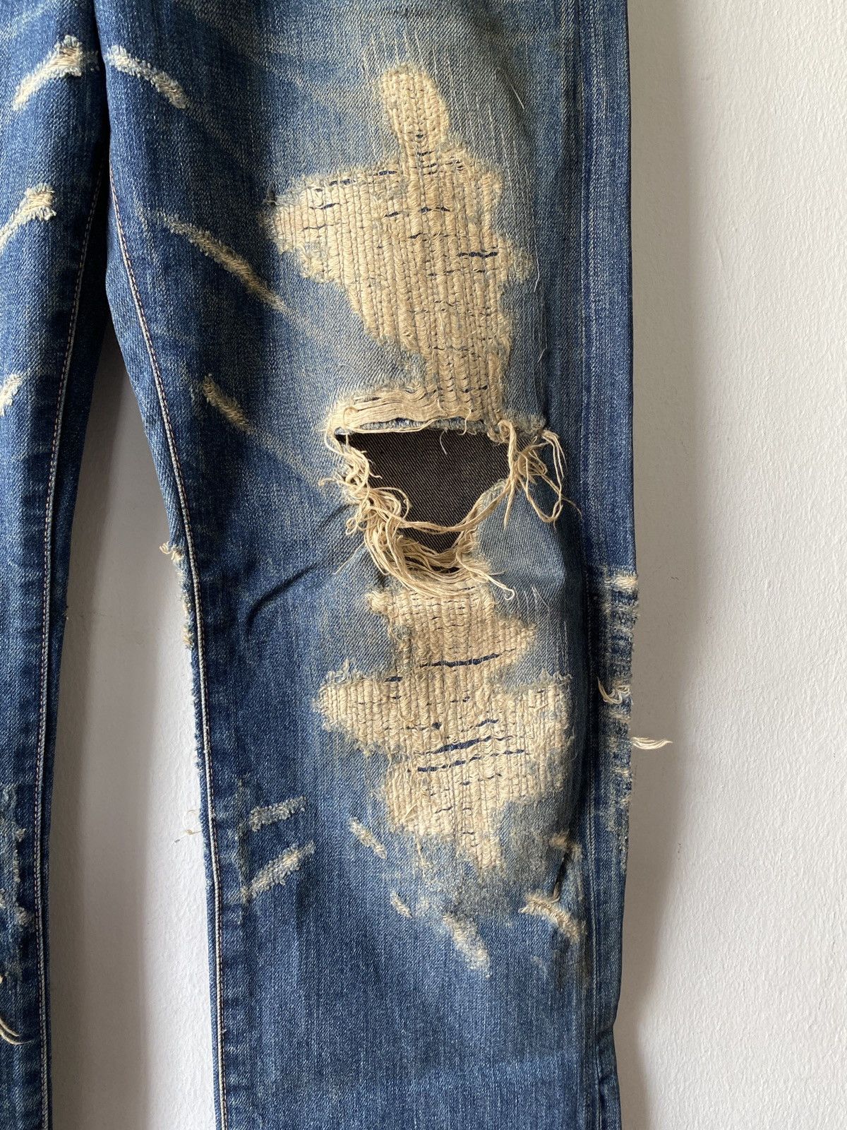 Japanese Brand Japanese Brand Made In Heaven Distressed Denim Size US 30 / EU 46 - 4 Thumbnail