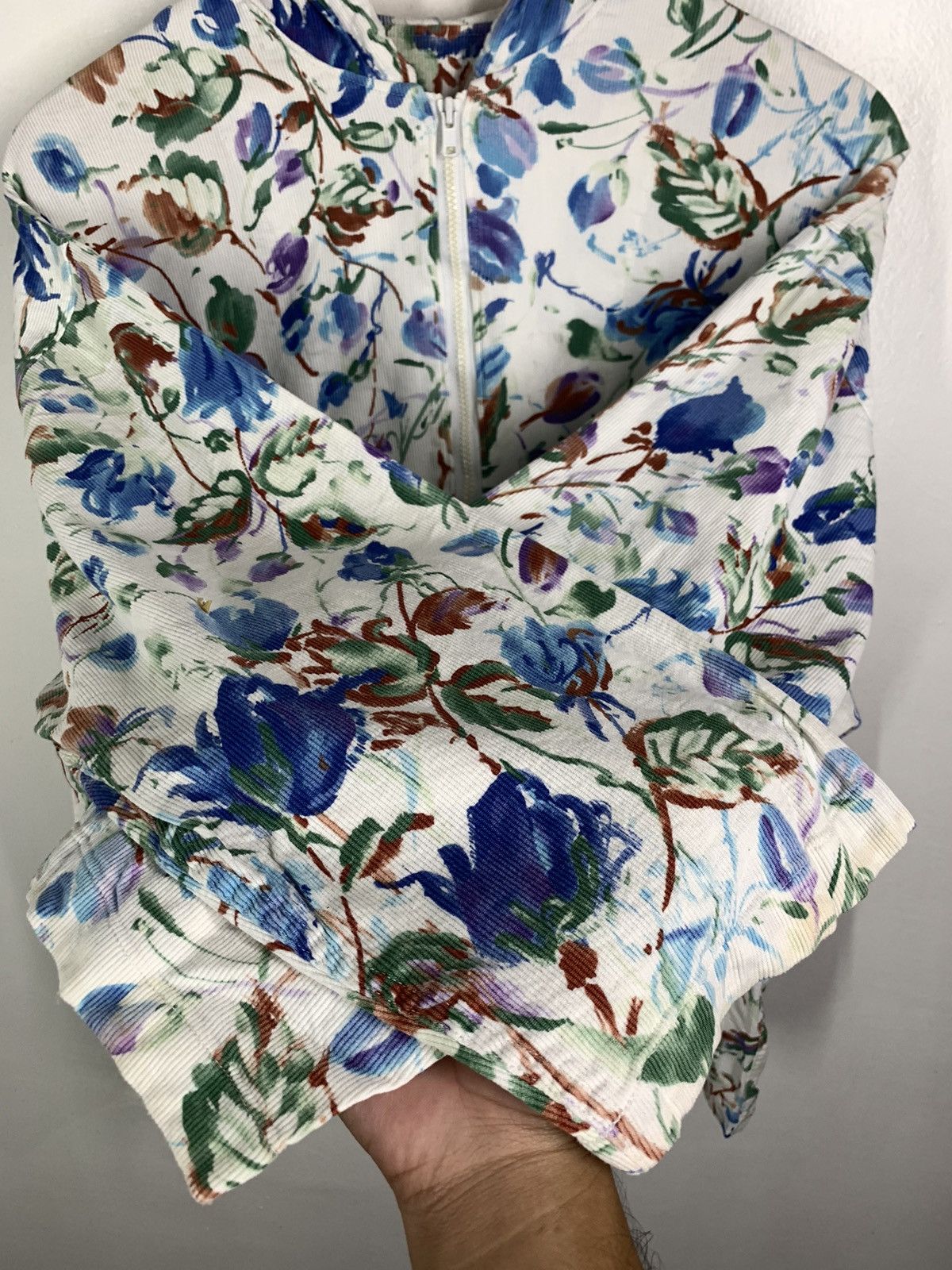 Designer × Japanese Brand Japanese Brand Floral Hoodie Jacket Size XXL / US 16-18 / IT 52-54 - 7 Thumbnail
