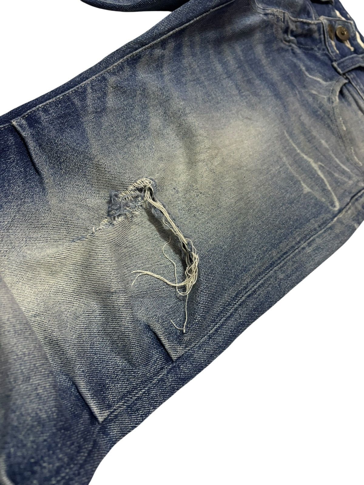 Japanese Brand Vtg Look Japan Distressed Jeans Size US 32 / EU 48 - 5 Thumbnail