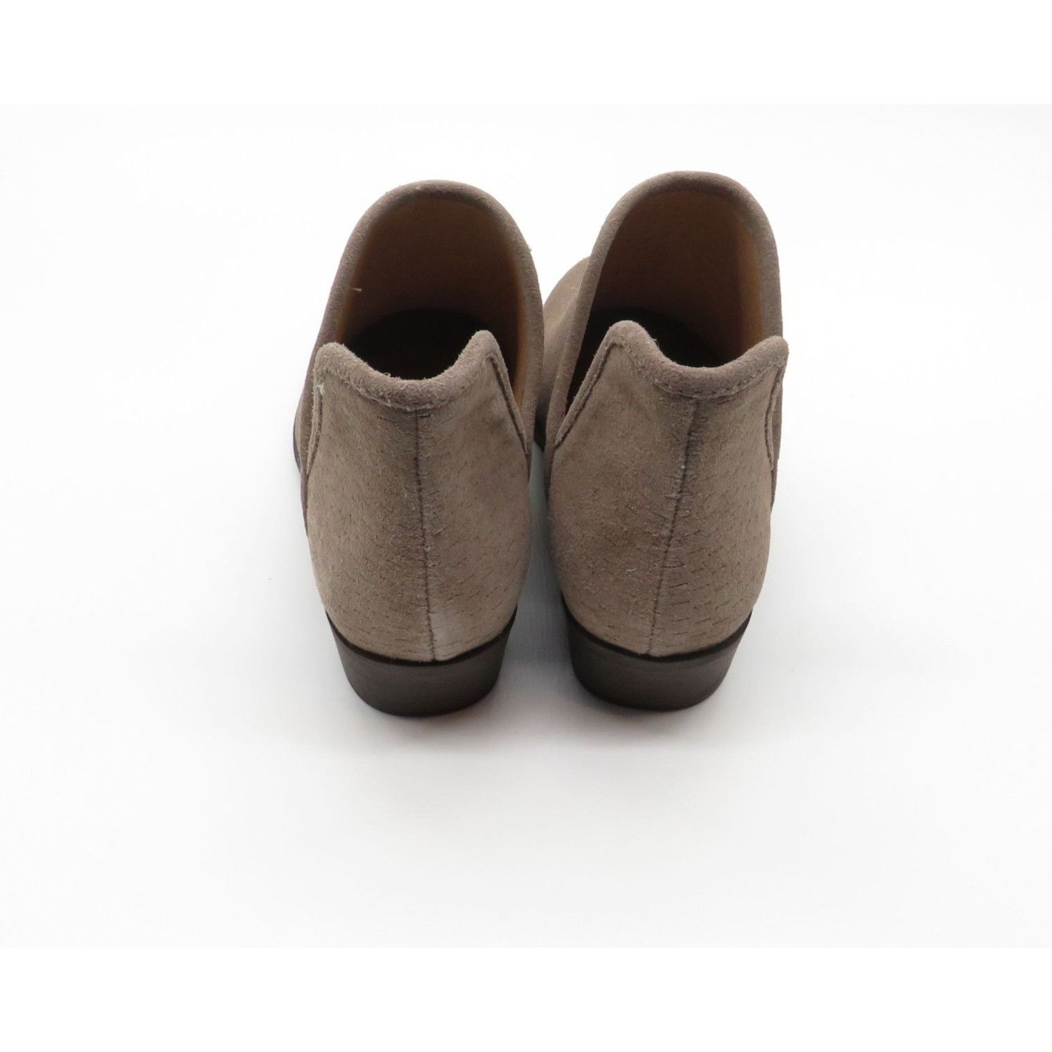Lucky Brand Lucky Brand Taupe Perforated Suede Ankle Booties Womens Shoe Size US 6 / IT 36 - 3 Thumbnail