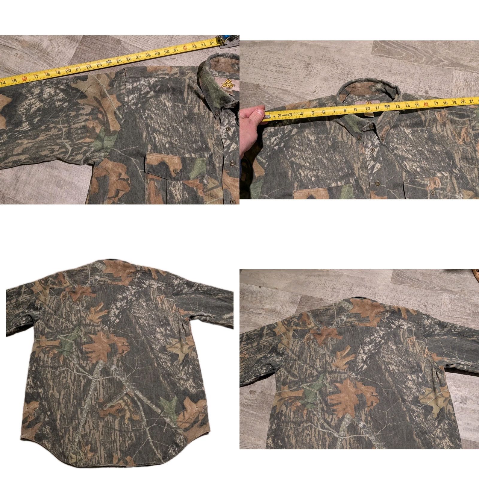 Vintage VINTAGE Dan River Shirt Mens L Mossy Oak Break Up Canvas Camouflage Button-Down Outdoor Hunting Fishing Size US L / EU 52-54 / 3 - 9 Thumbnail