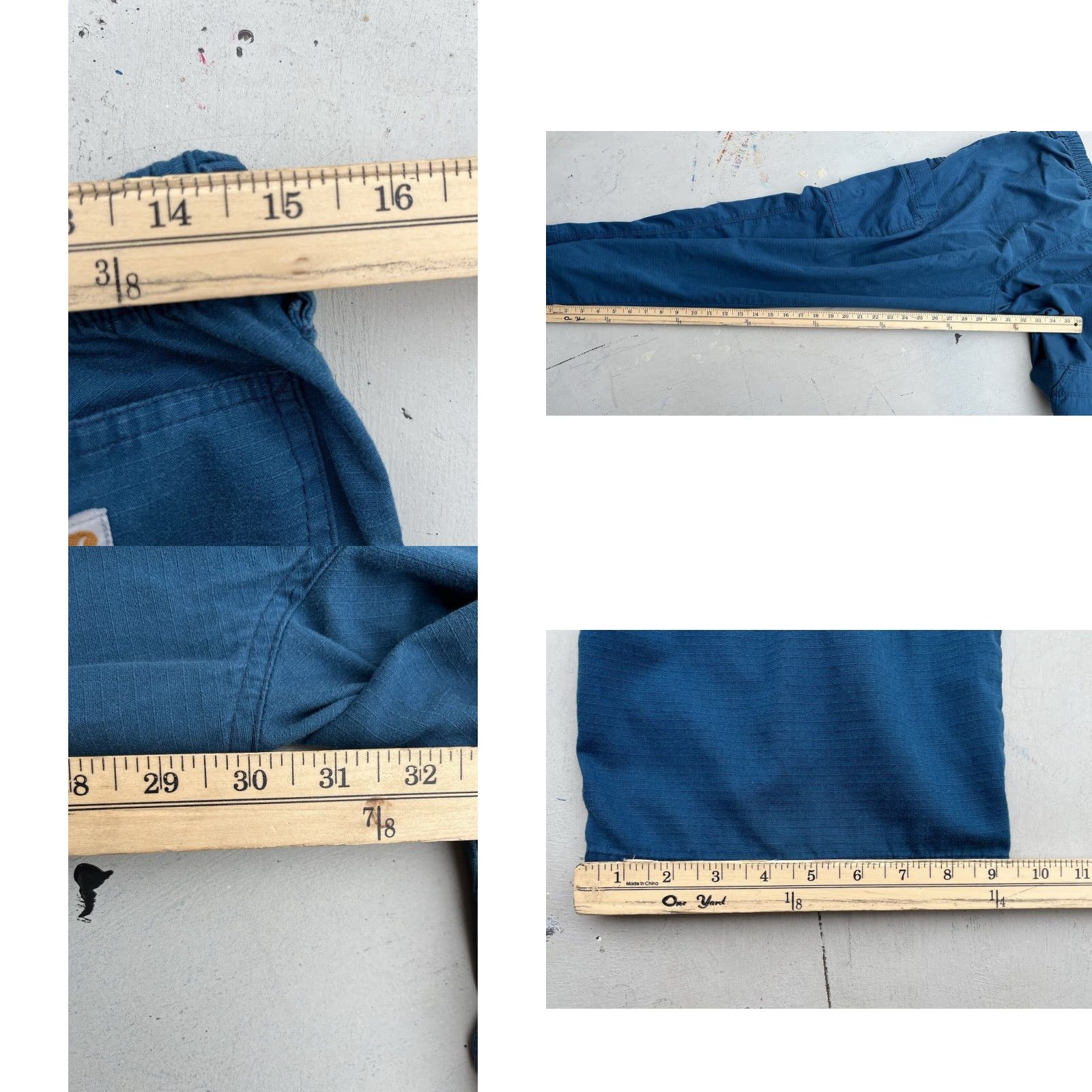 Carhartt VINTAGE Carhartt Pants Women Blue/Green Cargo S Hospital Nurse ER Workwear Size 28" / US 6 / IT 42 - 9 Thumbnail