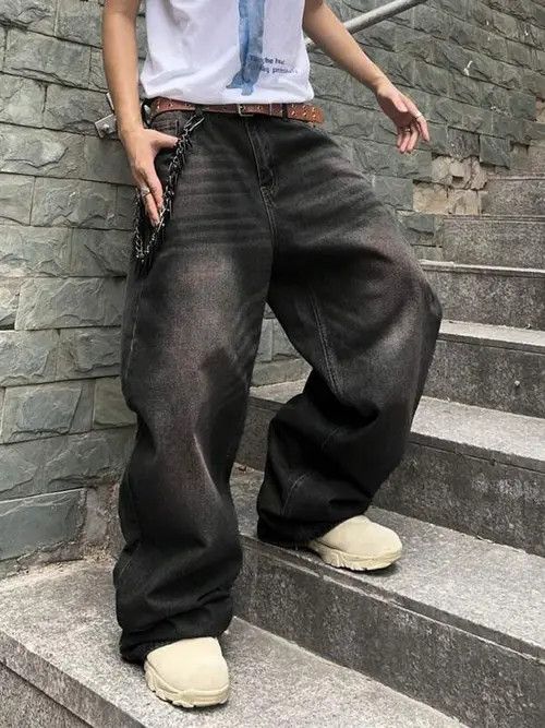Jean Washed Baggy Denim Jeans Size US 30 / EU 46 - 1 Thumbnail