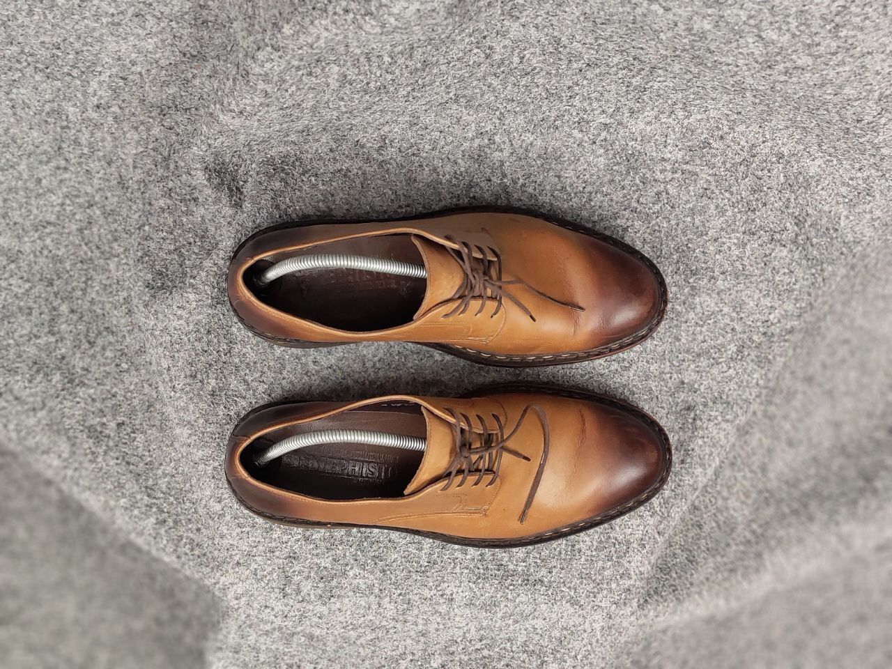Designer × Mephisto Mephisto Brown Derby Classic Mens Lace Up Shoes Size US 11 / EU 44 - 3 Thumbnail