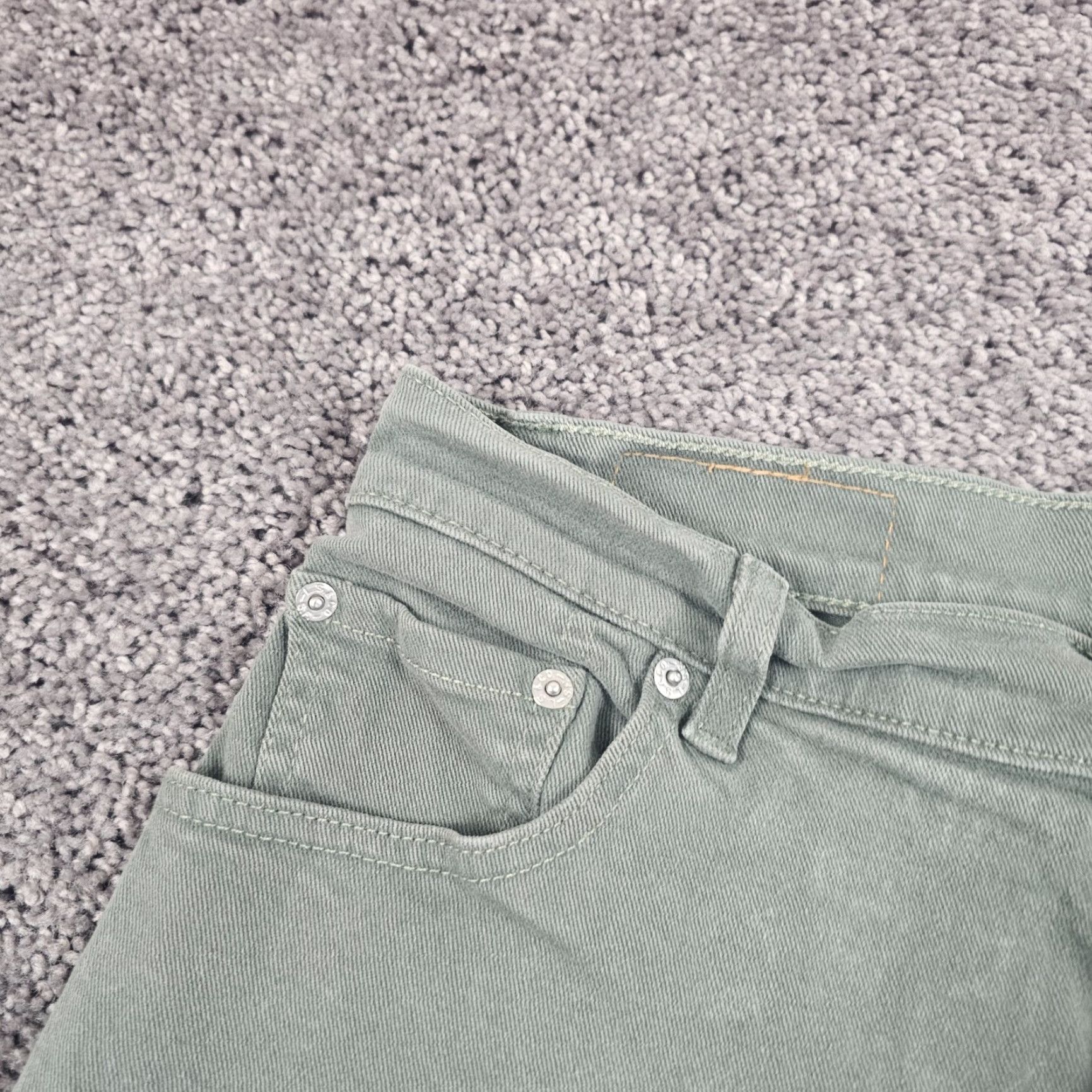 Levi's VINTAGE Levi's 550 Jeans Women 14 Green Relaxed Tapered Cotton 29x30 Brazil Size 29" - 3 Thumbnail