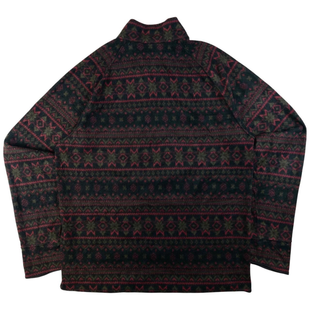 Montbell Vintage Montbell Winter Pattern Zip Up Fleece Size L Size US L / EU 52-54 / 3 - 2 Thumbnail