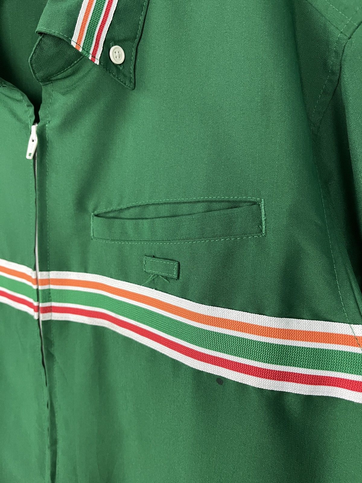 Uniform Wares × Vintage Seven Eleven 7-11 Uniform Embroidery Zipper Long Shirt Rare Size US L / EU 52-54 / 3 - 7 Thumbnail