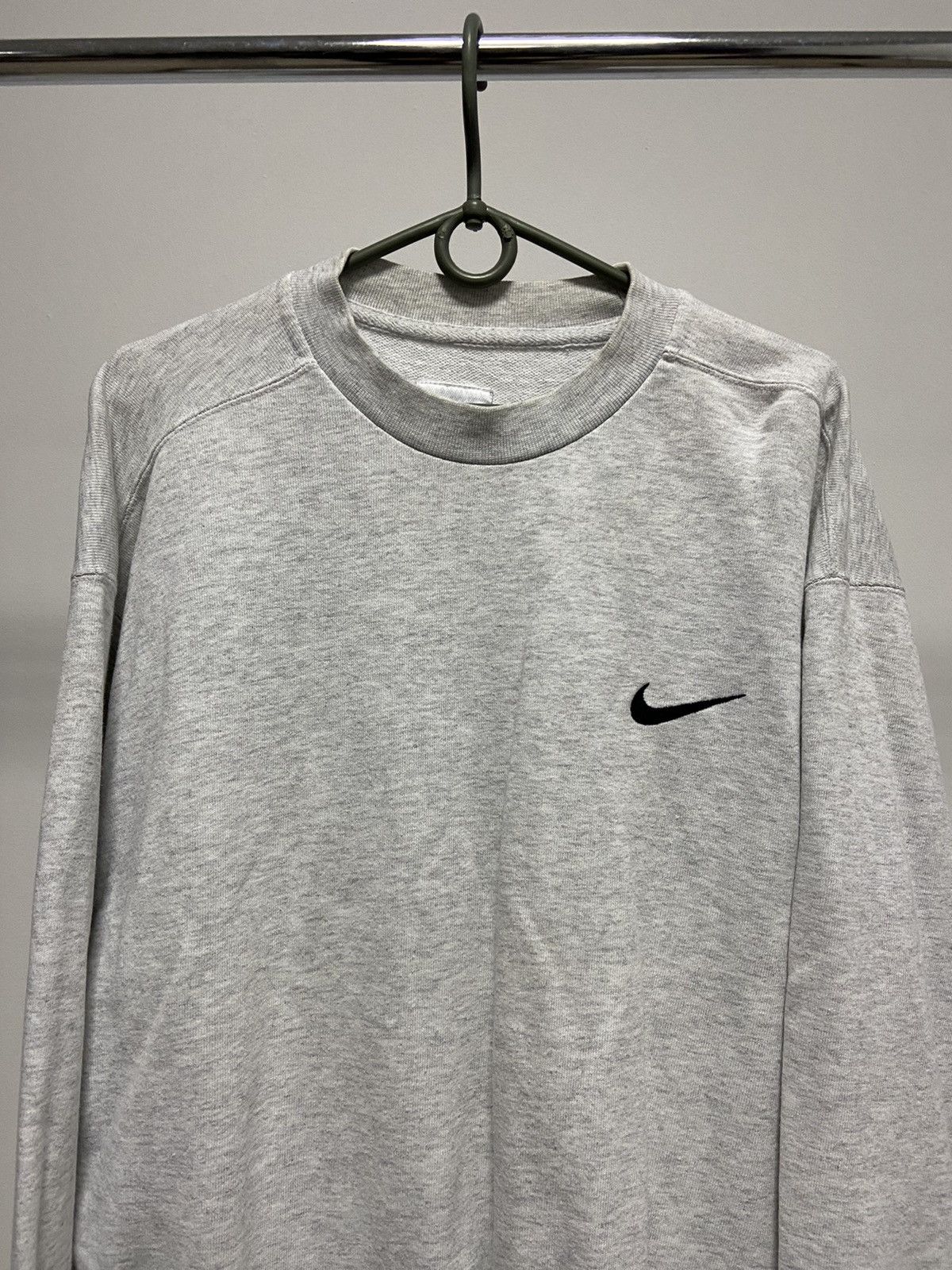 Nike × Vintage Nike Sweatshirt big swoosh Logo Vintage 90s Size US M / EU 48-50 / 2 - 2 Thumbnail
