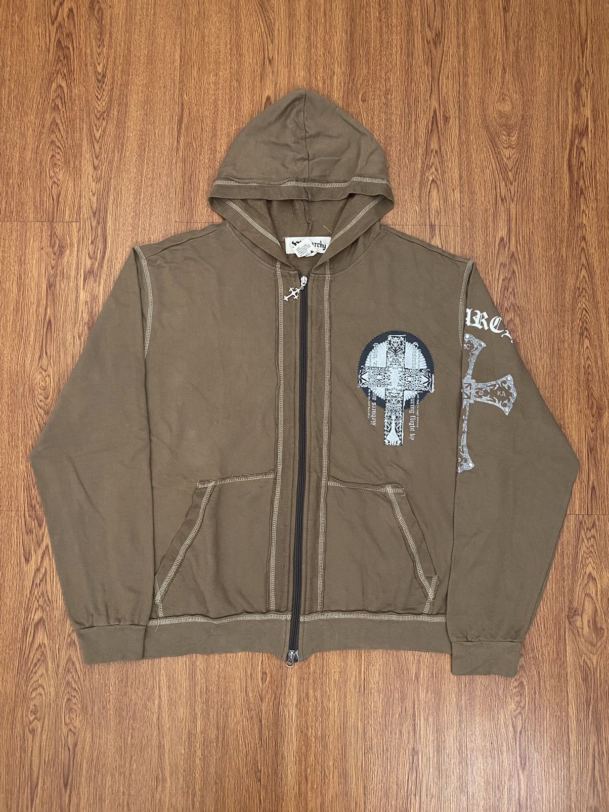Designer × Japanese Brand Opium Cross Shine Zip-Hoodie | Grailed