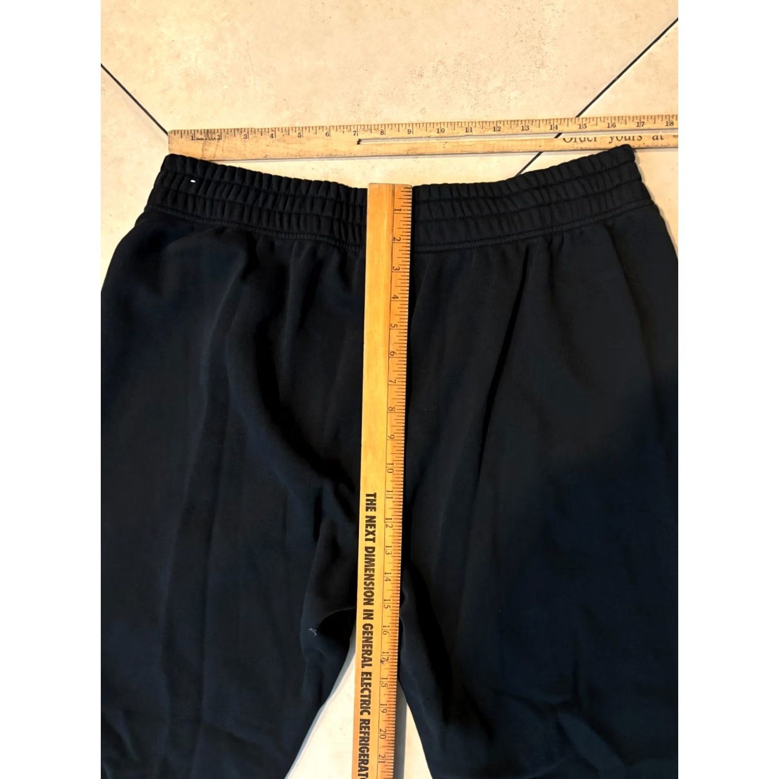 Nike Nike Joggers Womens XL Pull On Elastic Waist Fleece Pant 3409 Black Cotton Blend Sportswear Athleisure Comfort Elastic Waist Logo Nike Sportswear Size 40" / US 18 - 6 Thumbnail