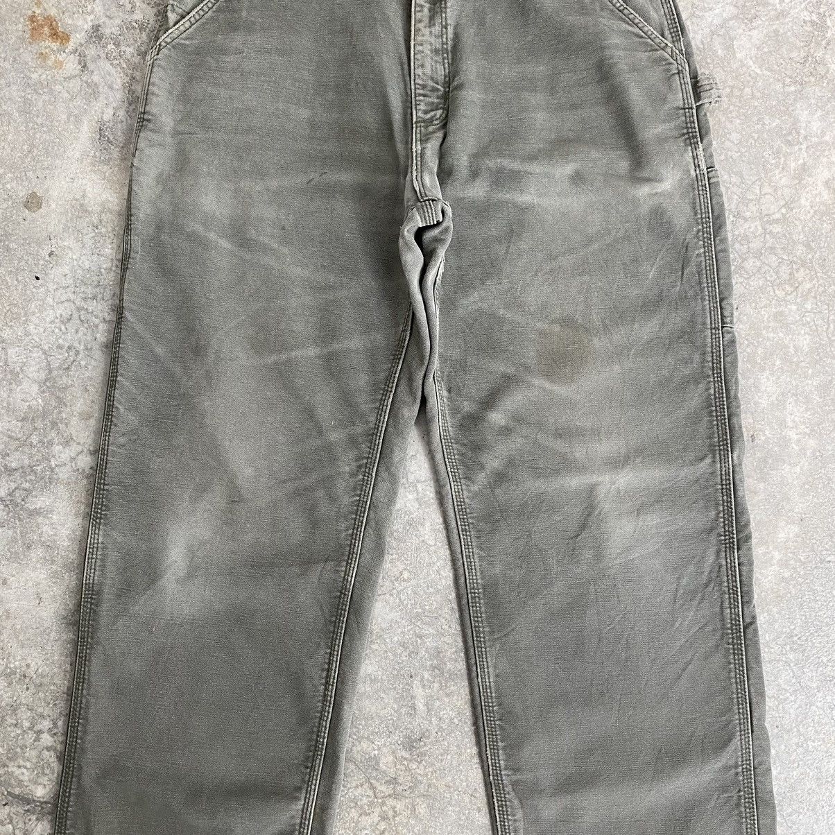 Carhartt Vintage Carhartt Blanket Lined Faded Carpenter Work Pants Size US 36 / EU 52 - 8 Thumbnail