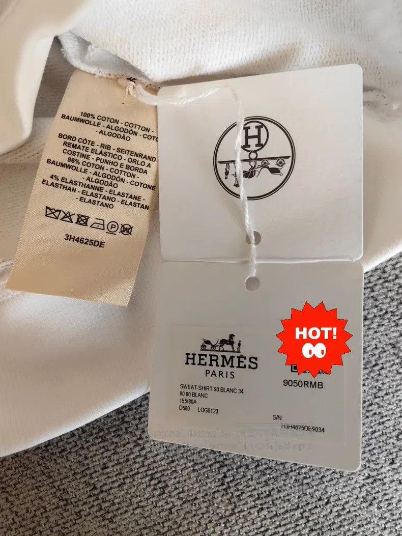 Hermes Hermes Women's Sweatshirt, Classic Hermes Buckle Pattern E Size XXS / US 00 / IT 34 - 9 Thumbnail